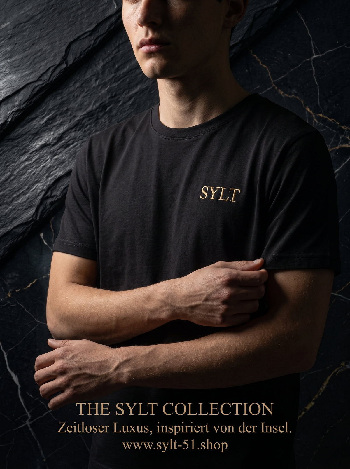 SYLT Bruststick - Premium T-Shirt