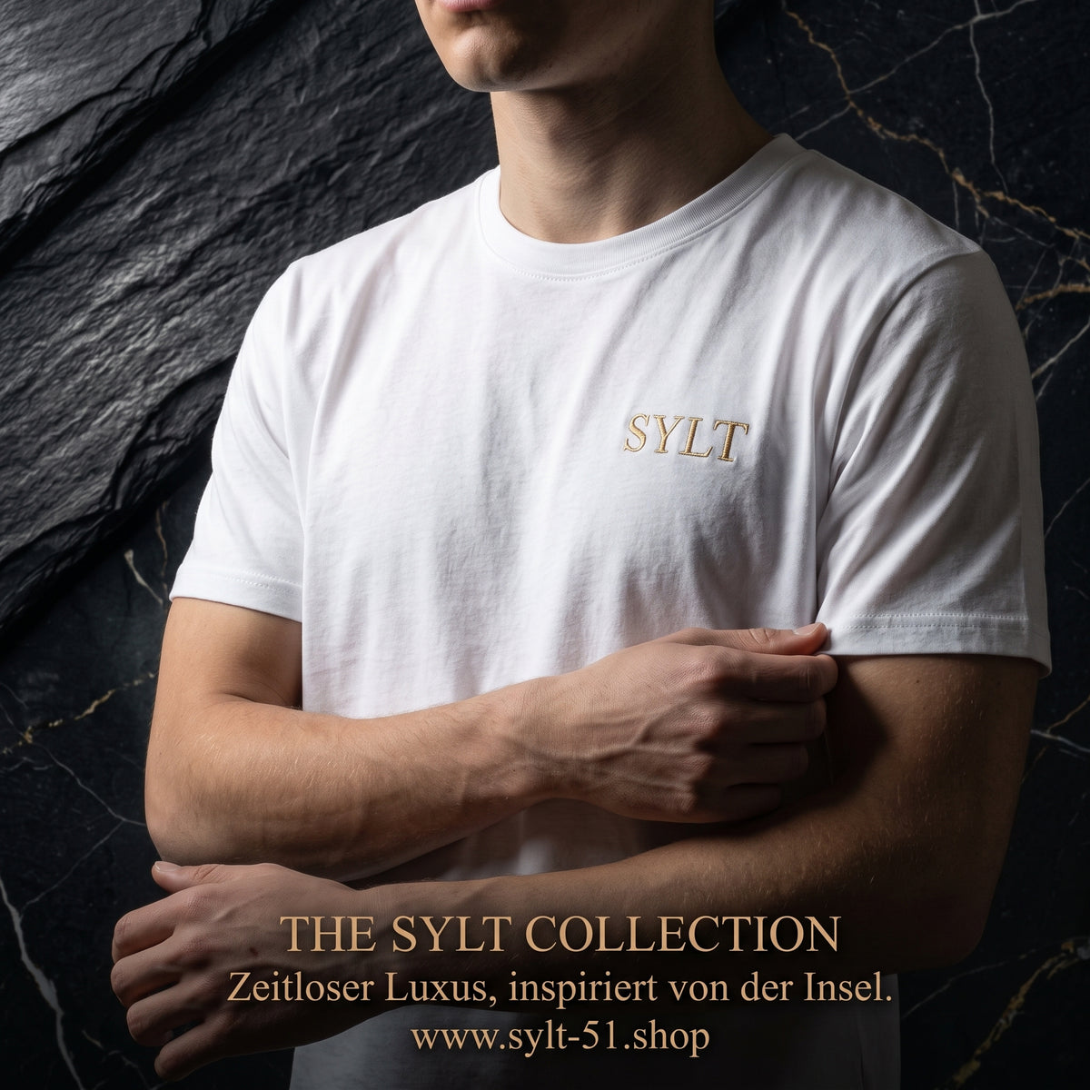 SYLT Bruststick - Premium T-Shirt