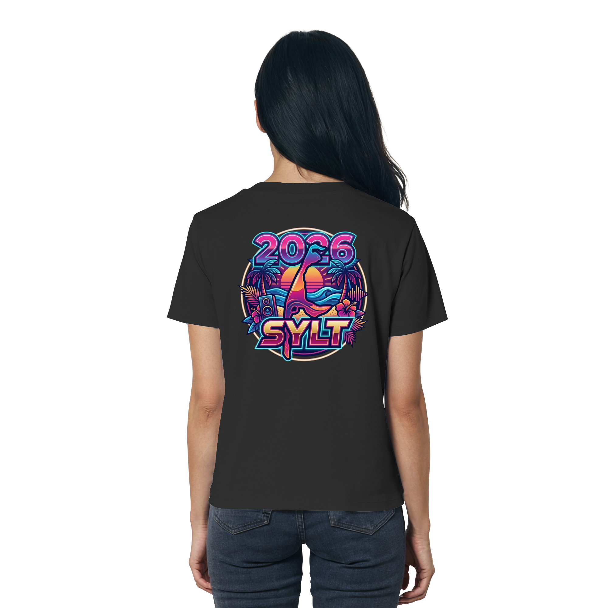 Sylt 2026 - das Frauen Premium T-Shirt (Backprint)