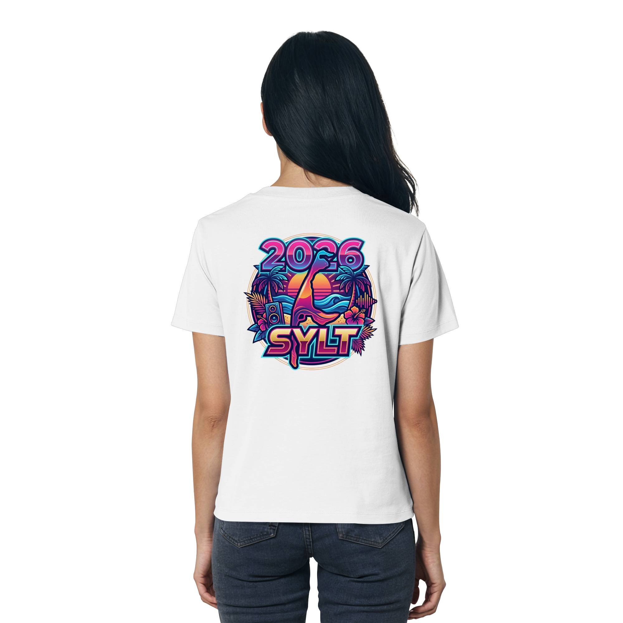 Sylt 2026 - das Frauen Premium T-Shirt (Backprint)