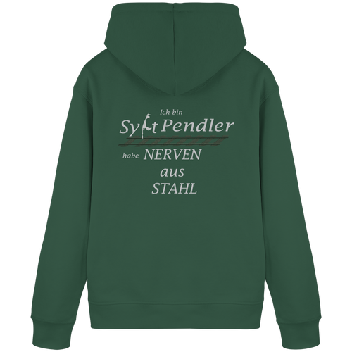 Der Sylt-Pendler ~ Basic Hoodie (Motiv hinten)