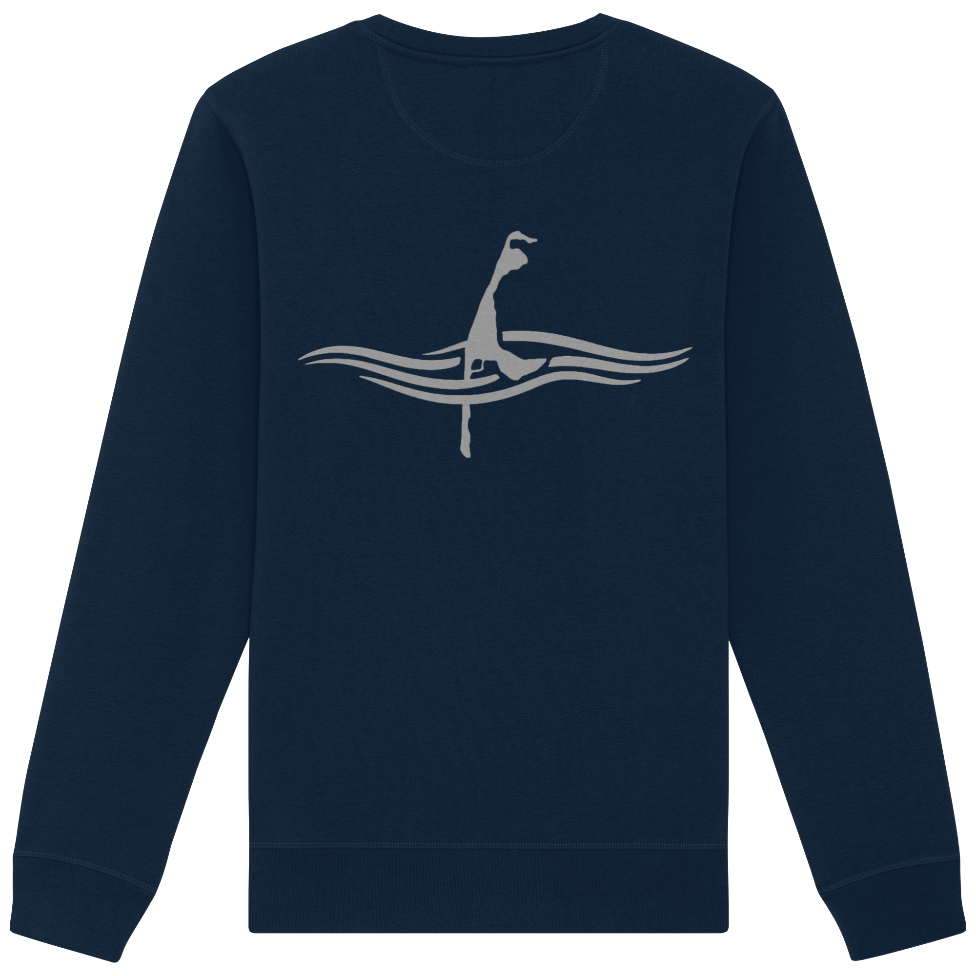 maritimes Sylt vom Meer umschlungen (Rücken) - Unisex Sweatshirt