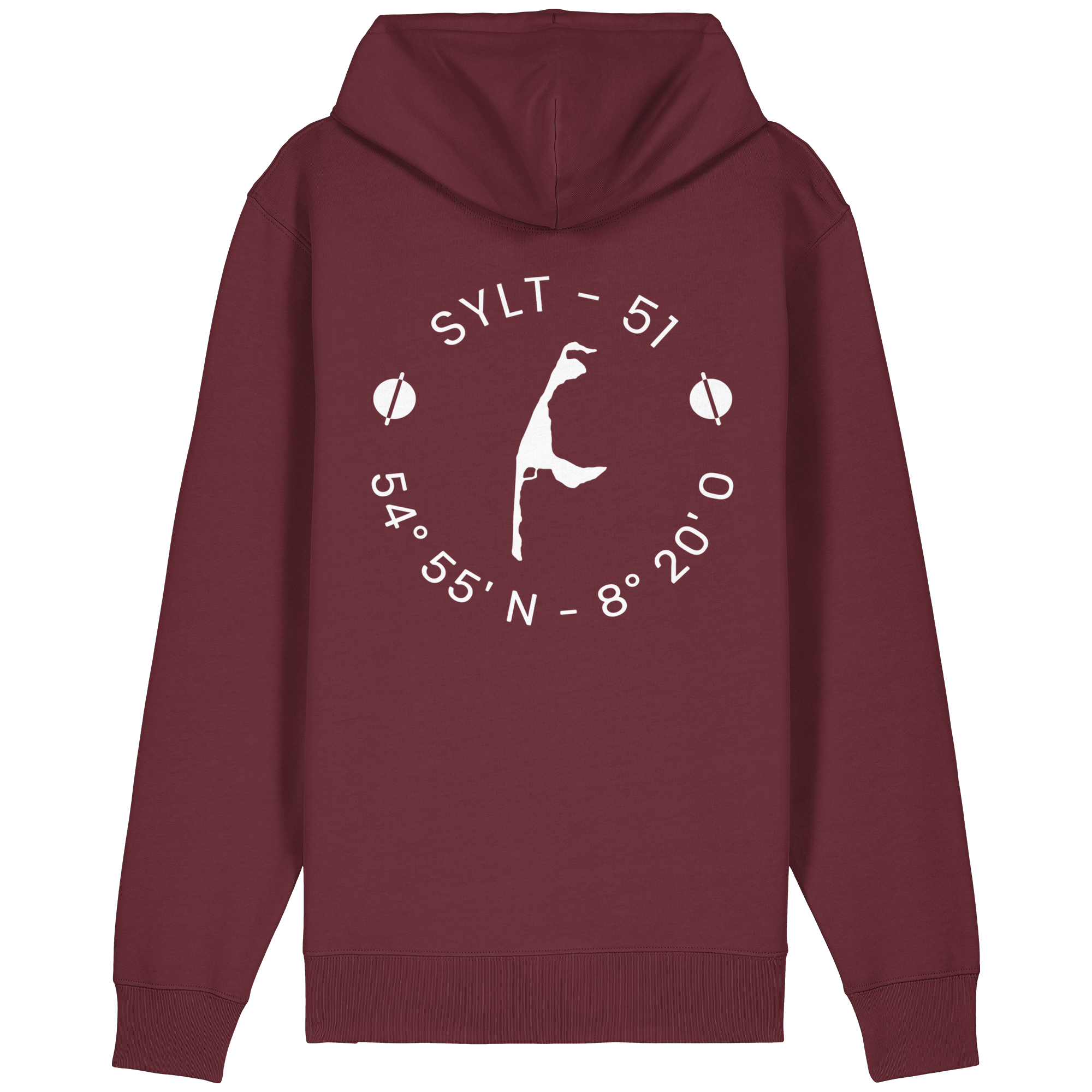 Dein Relaxed Zipper mit Koordinate und Insel