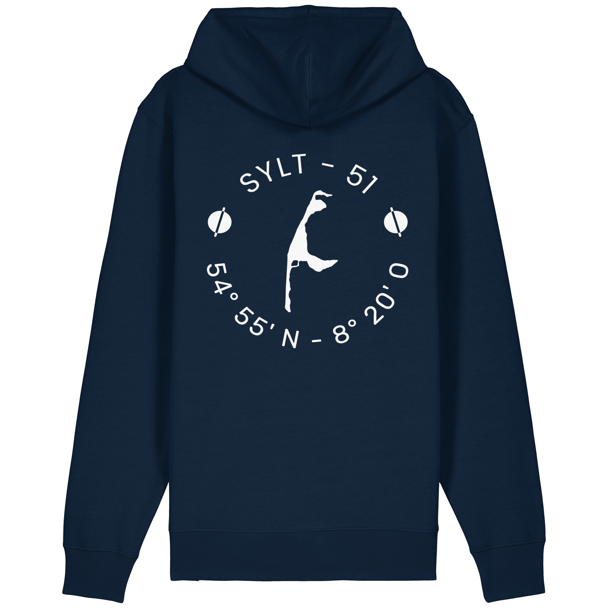 Dein Relaxed Zipper mit Koordinate und Insel