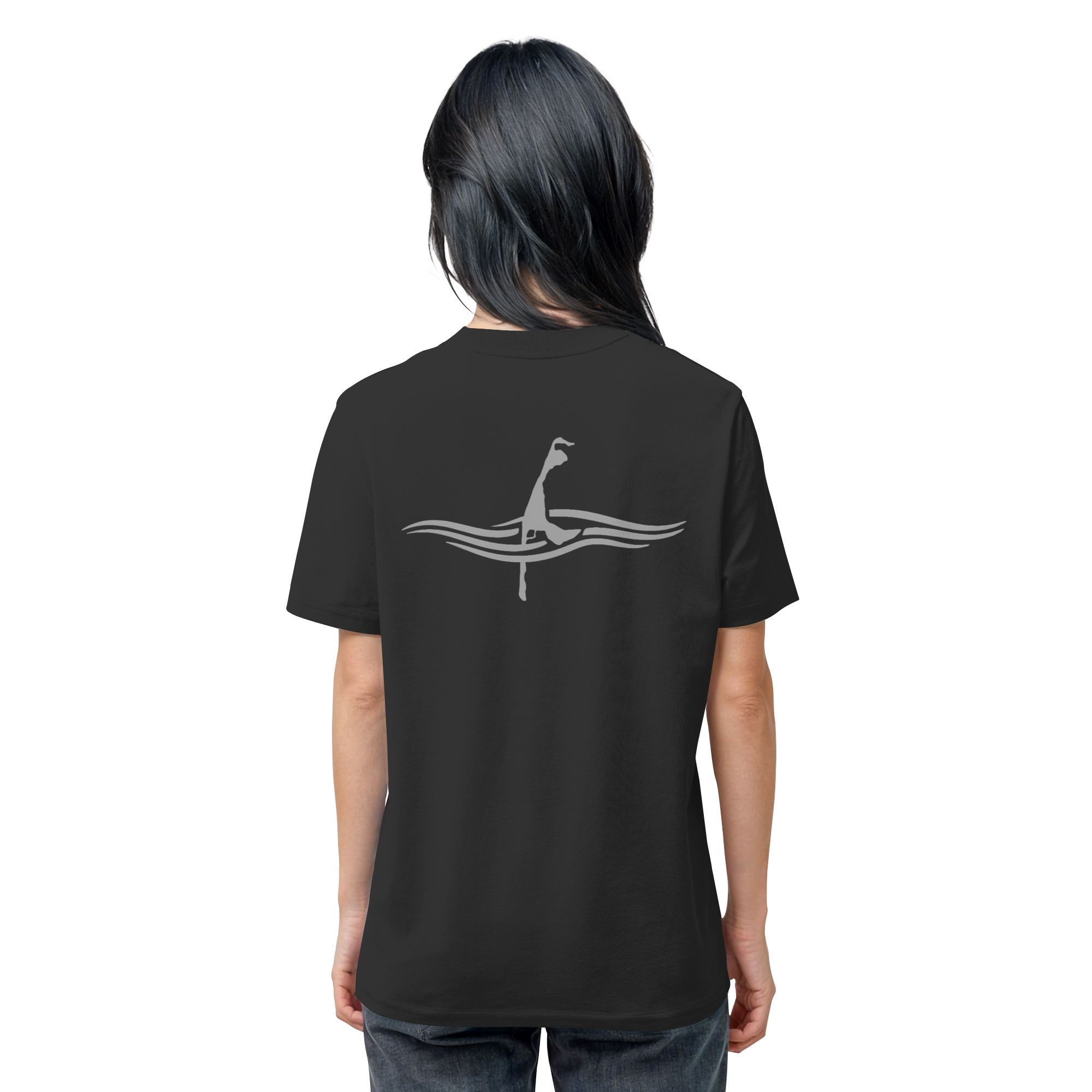 maritimes Sylt vom Meer umschlungen (Rücken) - Basic Shirt