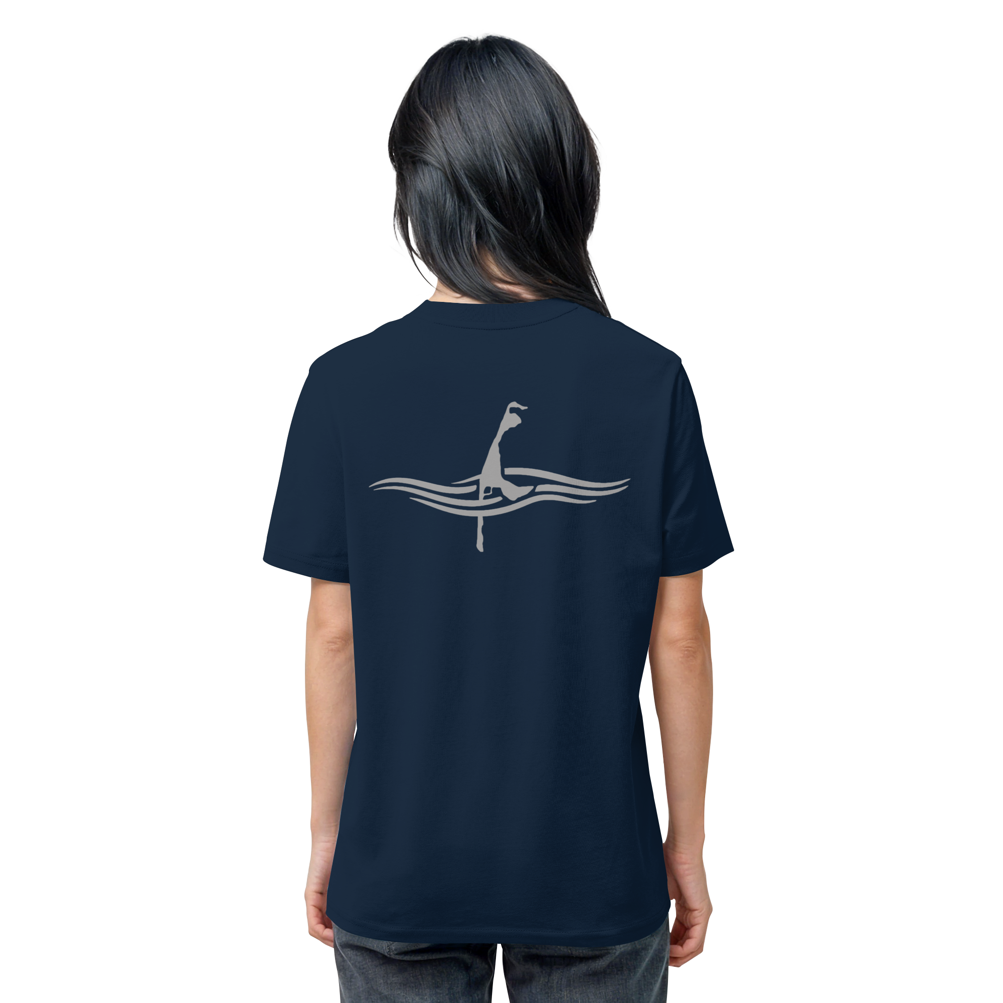 maritimes Sylt vom Meer umschlungen (Rücken) - Basic Shirt