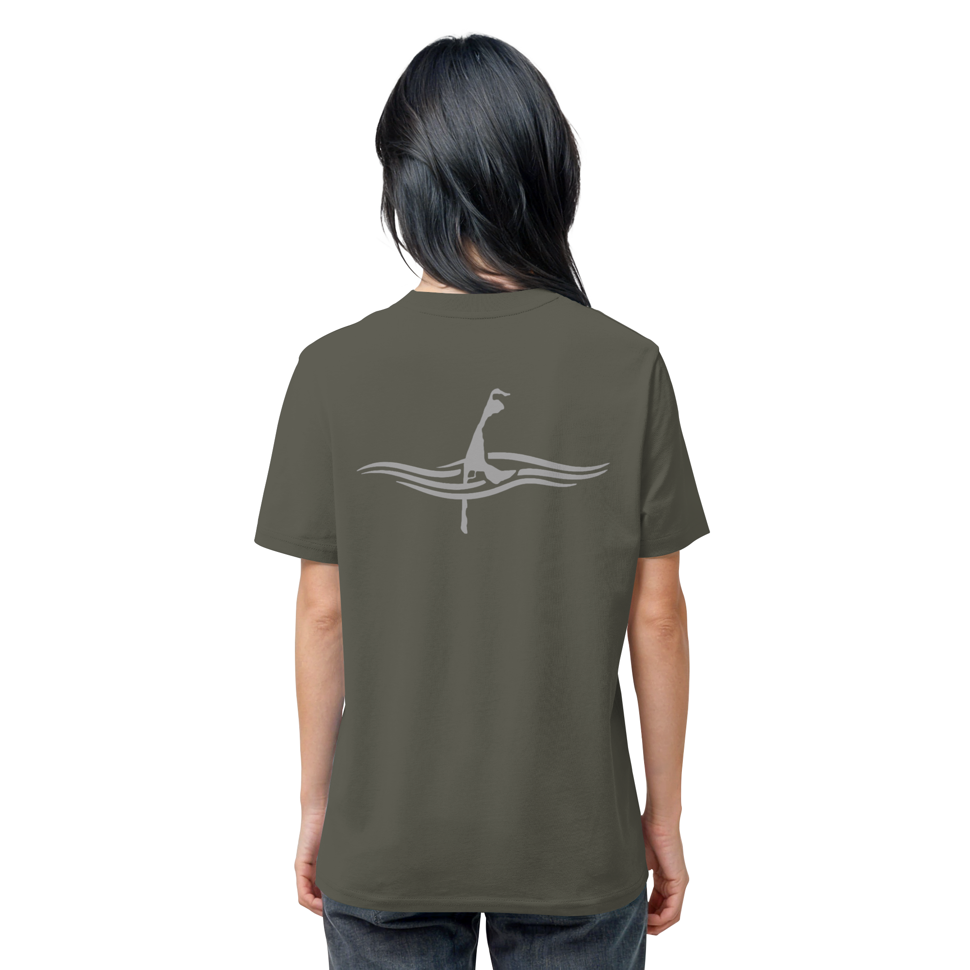 maritimes Sylt vom Meer umschlungen (Rücken) - Basic Shirt