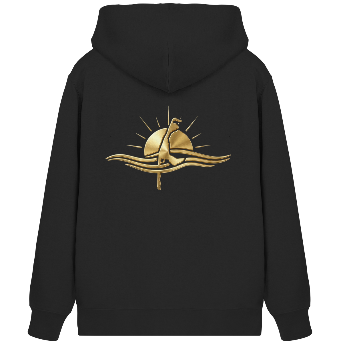Bruststick & Goldprint Rücken - Organic Premium Zipper