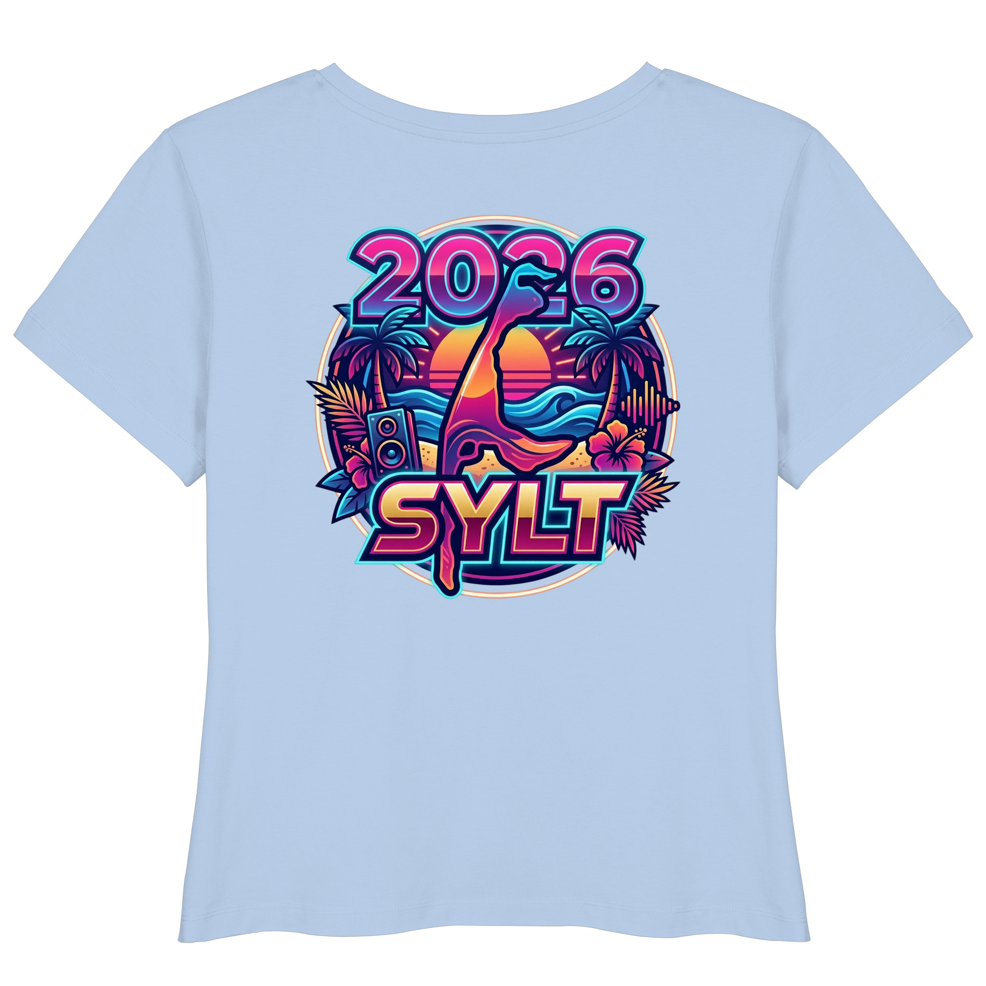 Sylt 2026 - das Frauen Premium Lightweight T-Shirt (Backprint)