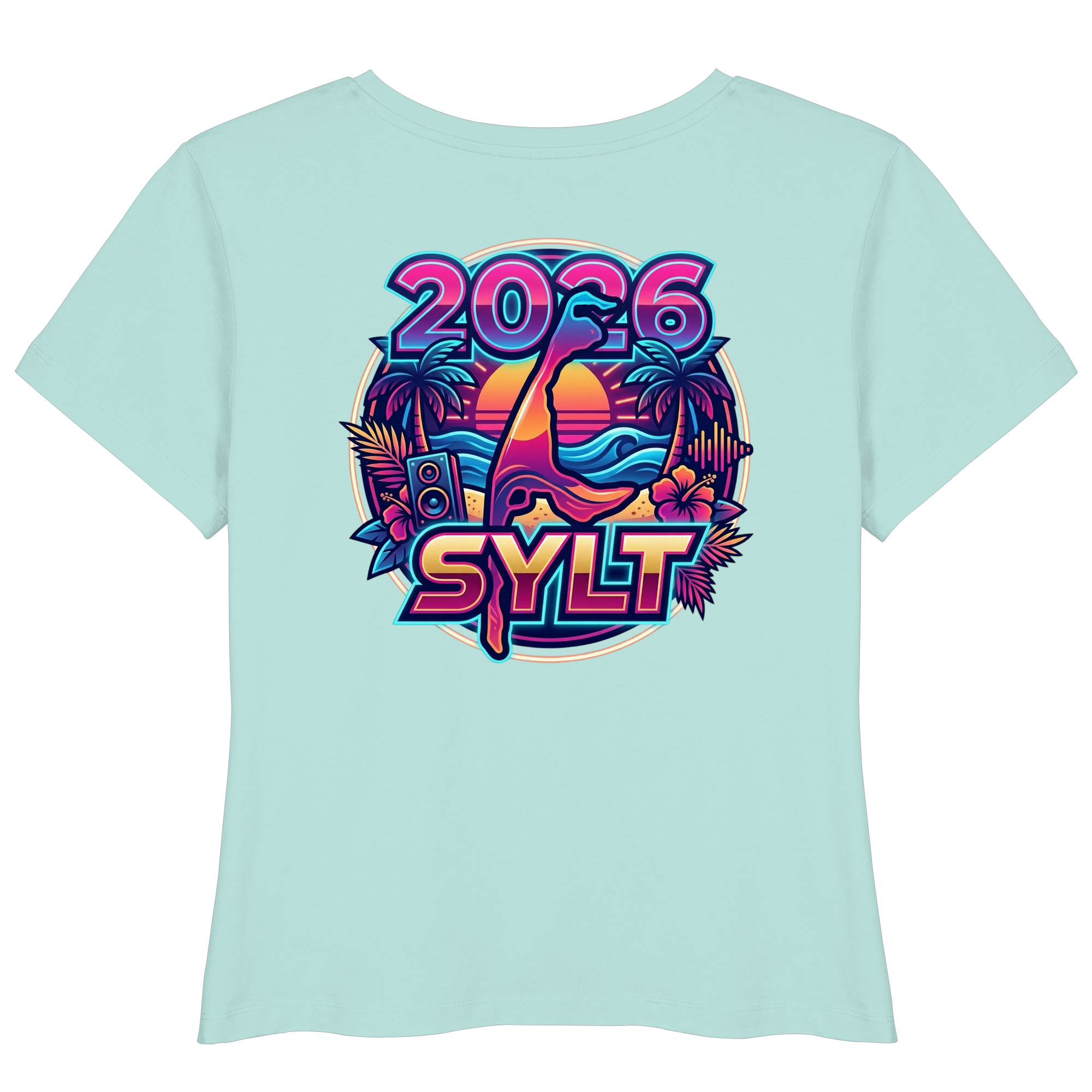 Sylt 2026 - das Frauen Premium Lightweight T-Shirt (Backprint)