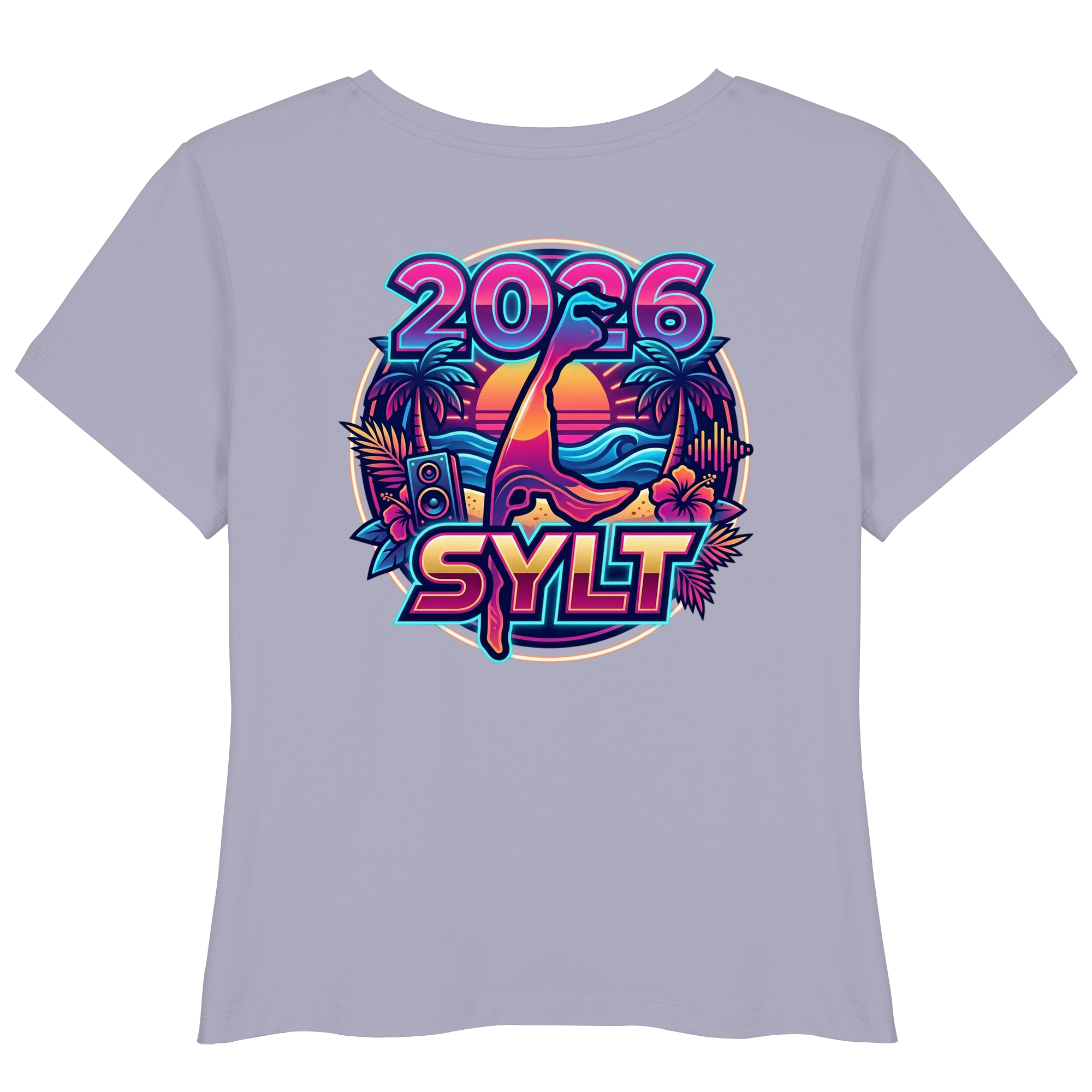 Sylt 2026 - das Frauen Premium Lightweight T-Shirt (Backprint)
