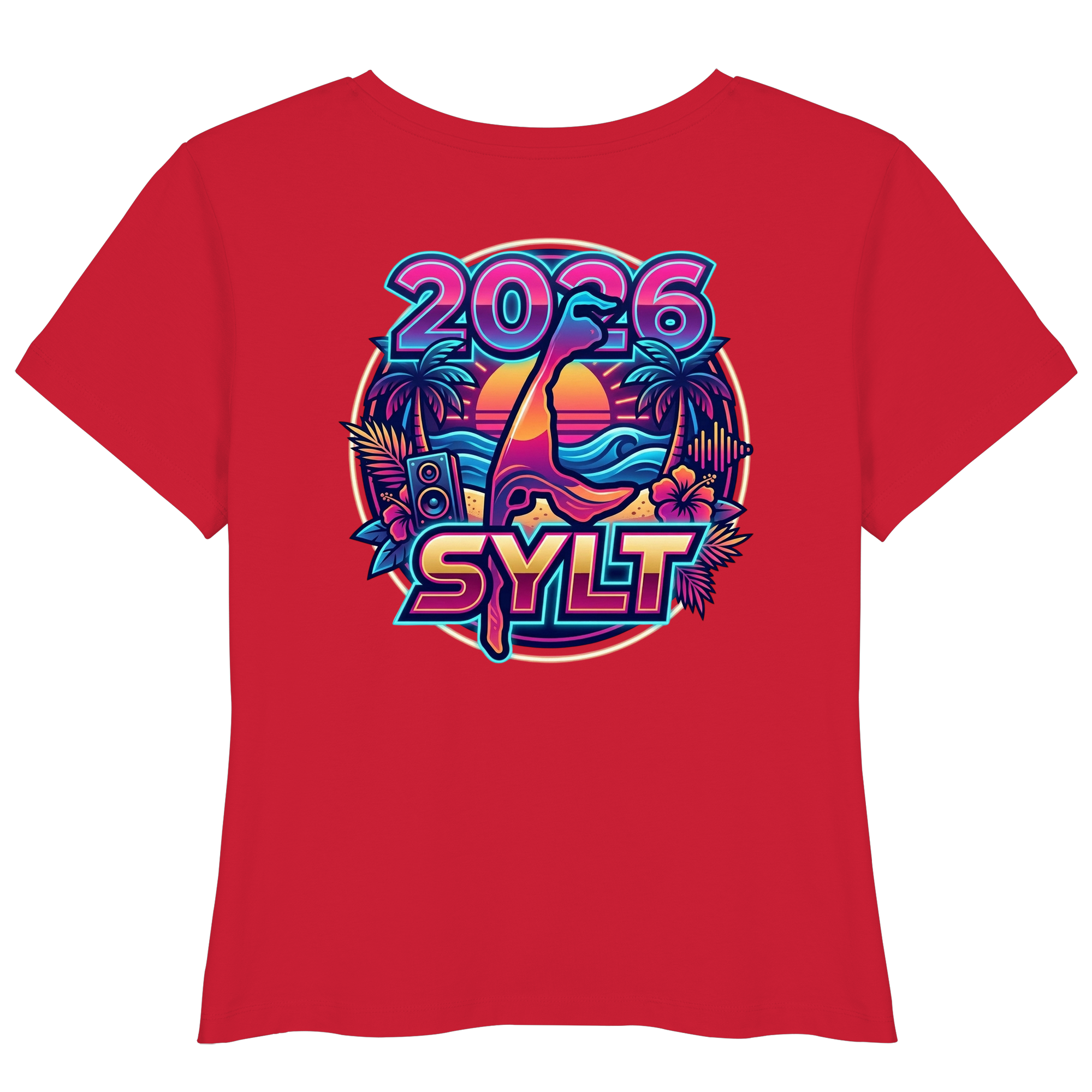 Sylt 2026 - das Frauen Premium Lightweight T-Shirt (Backprint)