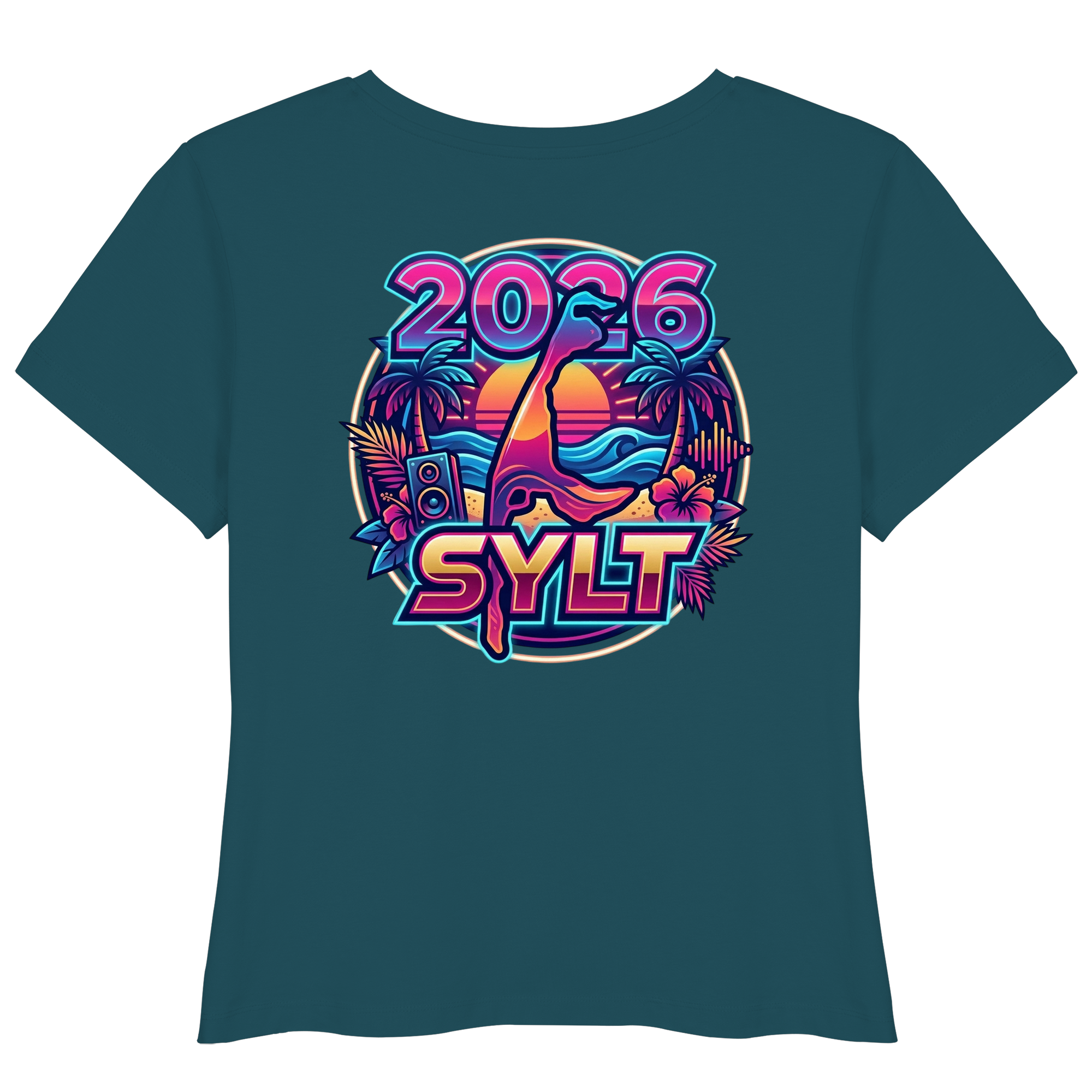 Sylt 2026 - das Frauen Premium Lightweight T-Shirt (Backprint)
