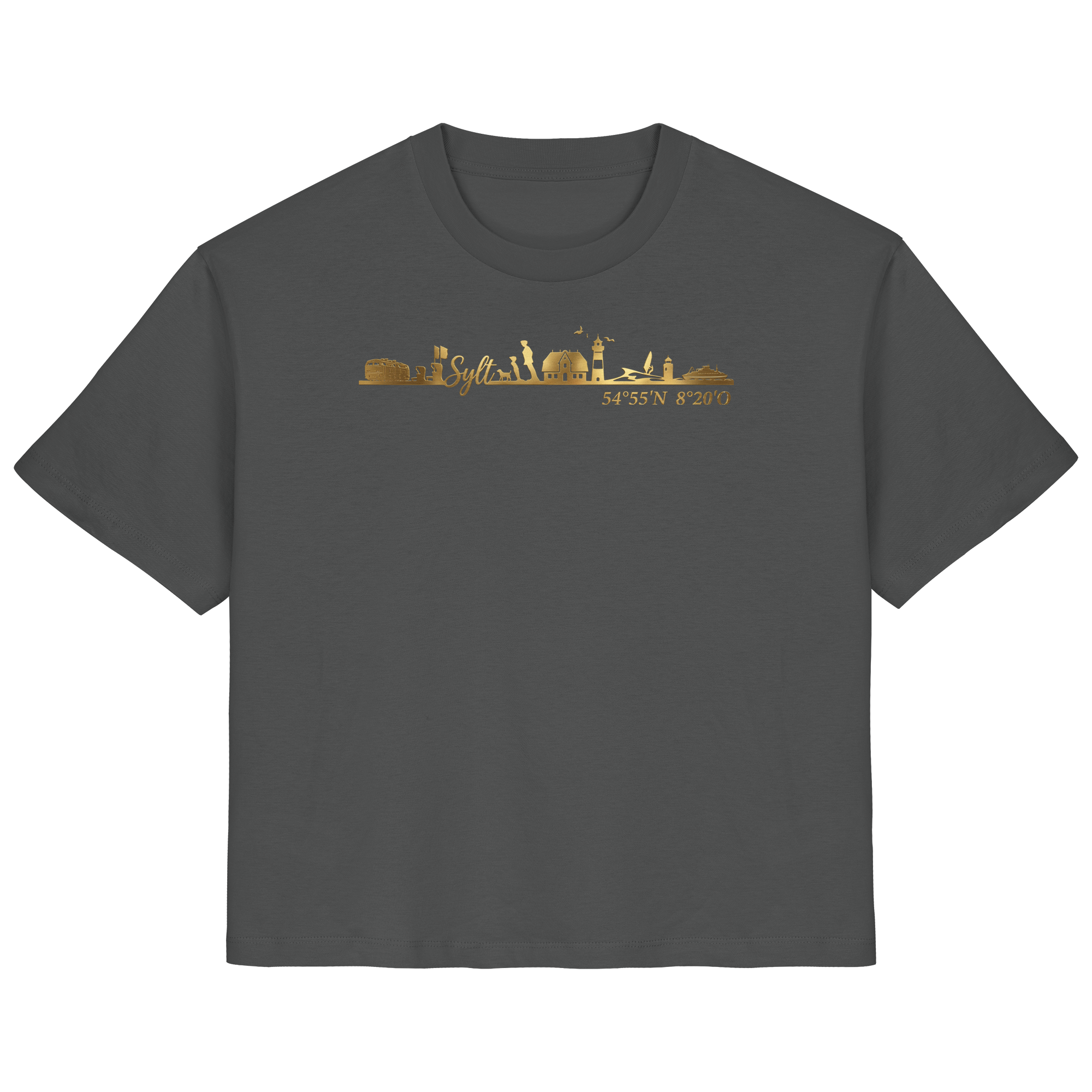 Skyline III - Frauen Premium T-Shirt GoldArt