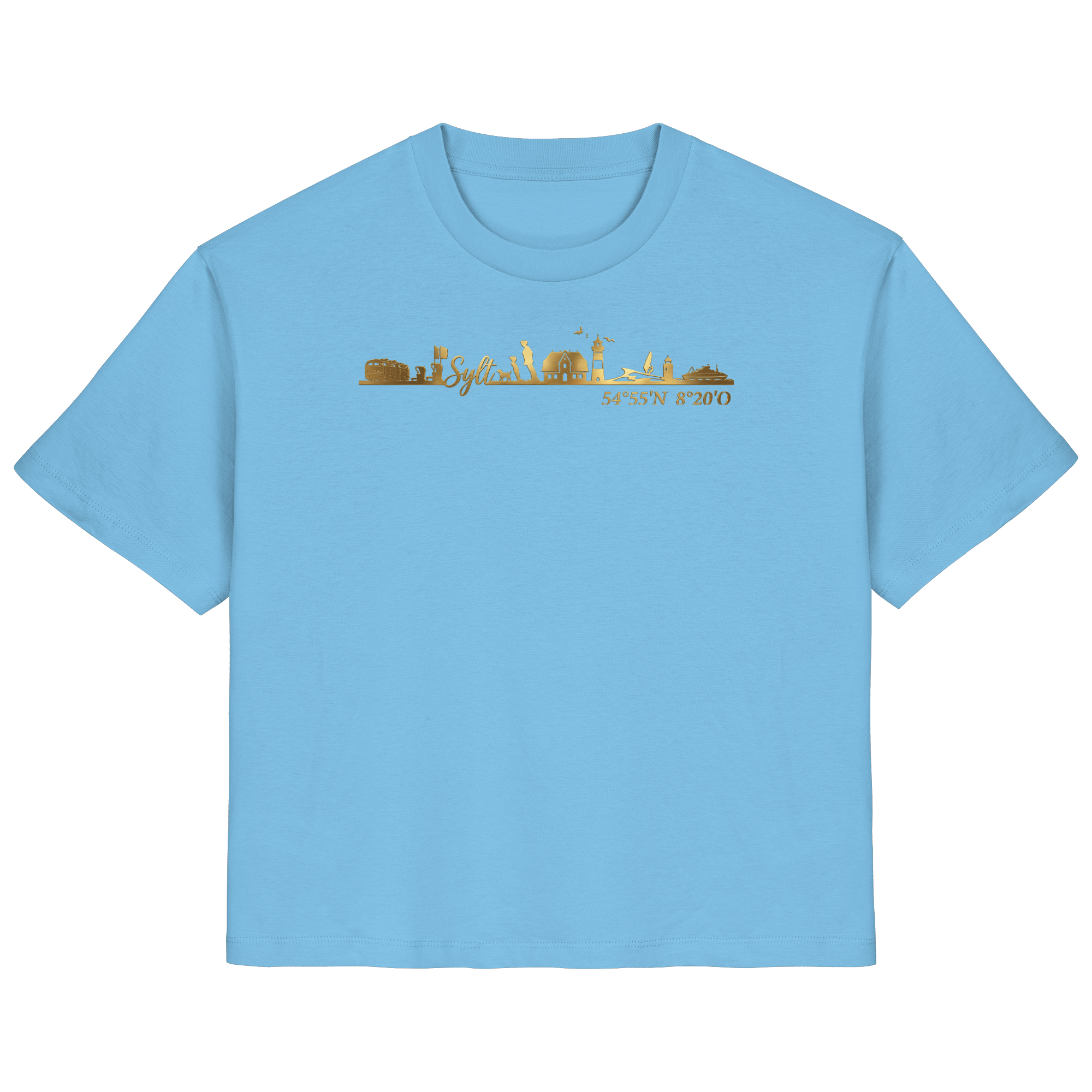 Skyline III - Frauen Premium T-Shirt GoldArt