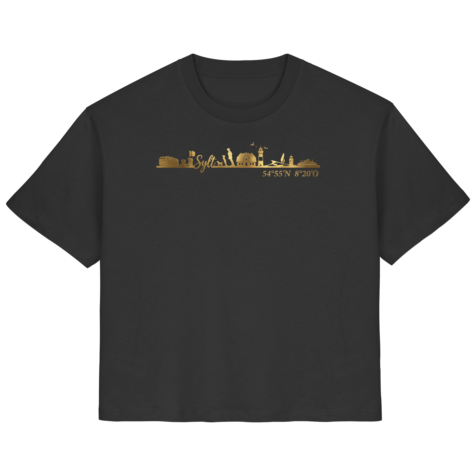 Skyline III - Frauen Premium T-Shirt GoldArt