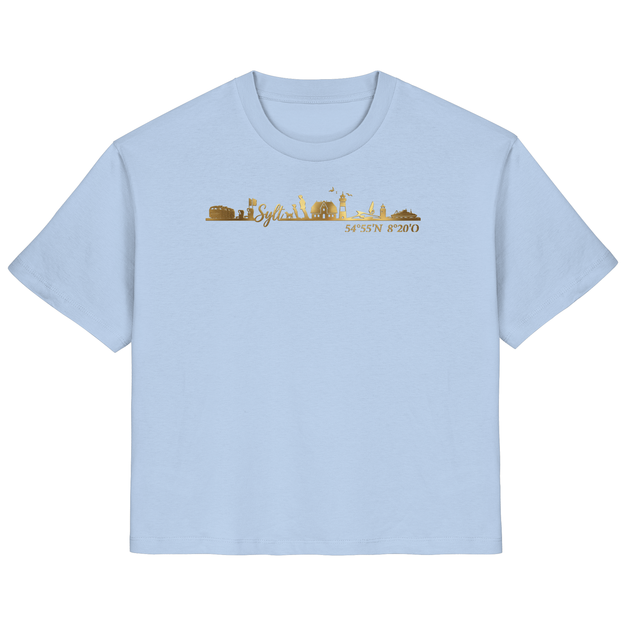 Skyline III - Frauen Premium T-Shirt GoldArt