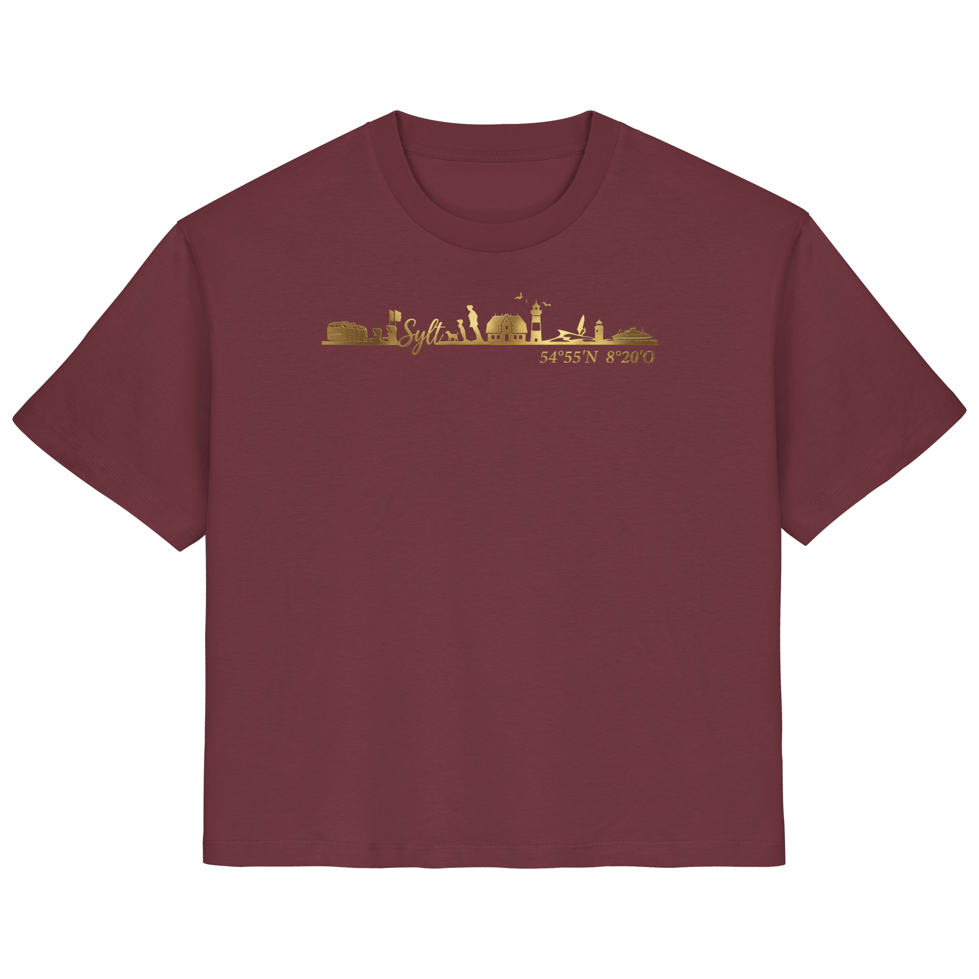 Skyline III - Frauen Premium T-Shirt GoldArt
