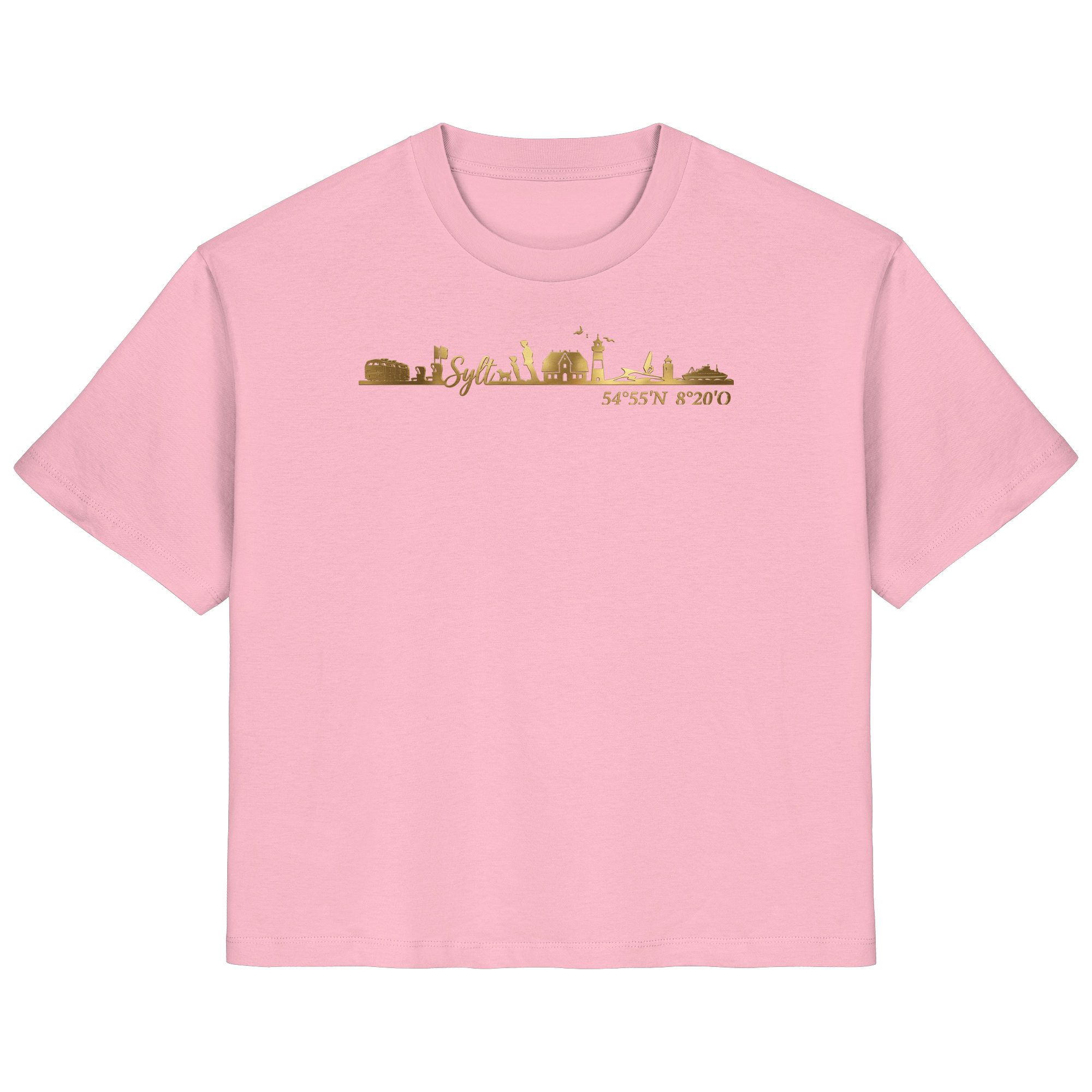 Skyline III - Frauen Premium T-Shirt GoldArt