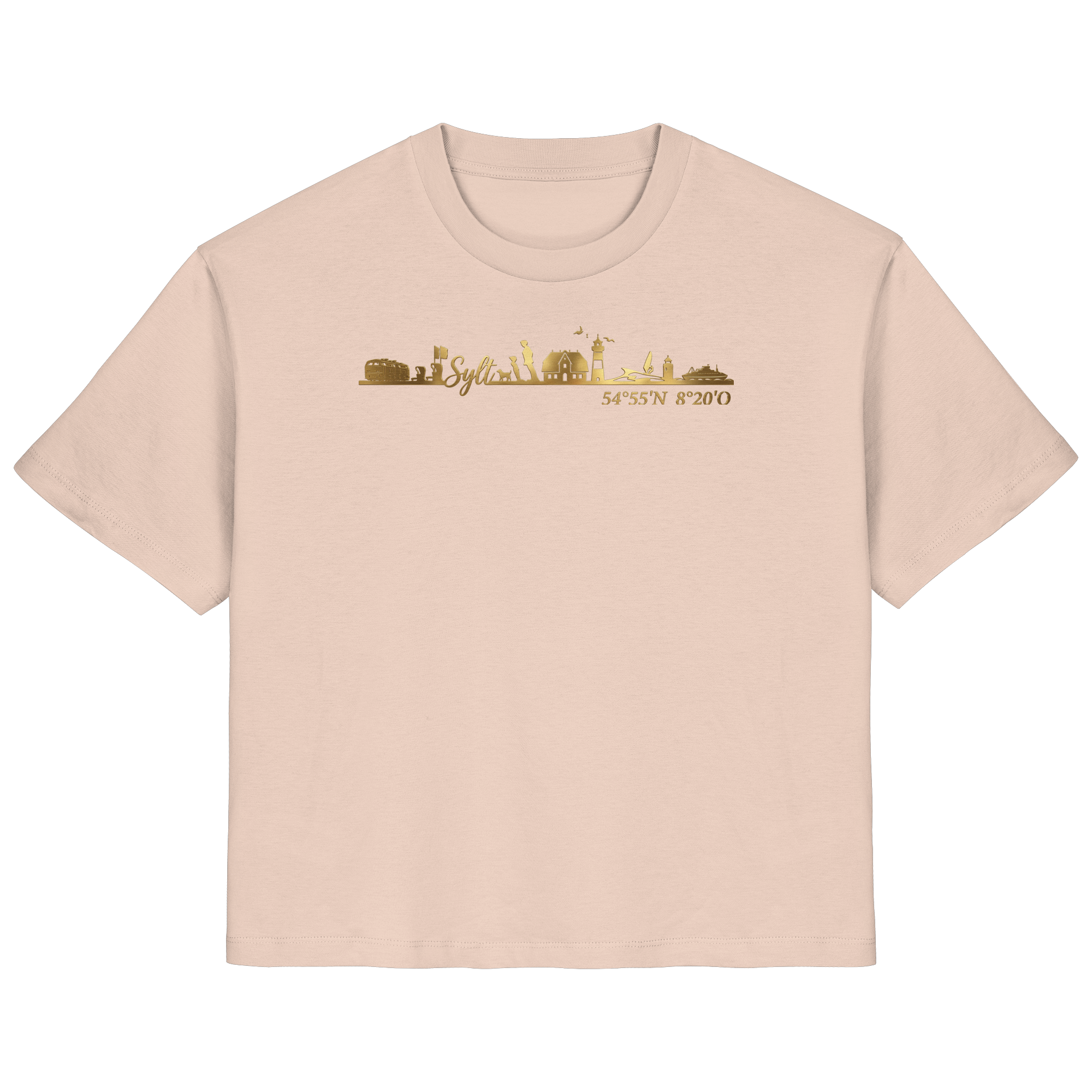 Skyline III - Frauen Premium T-Shirt GoldArt