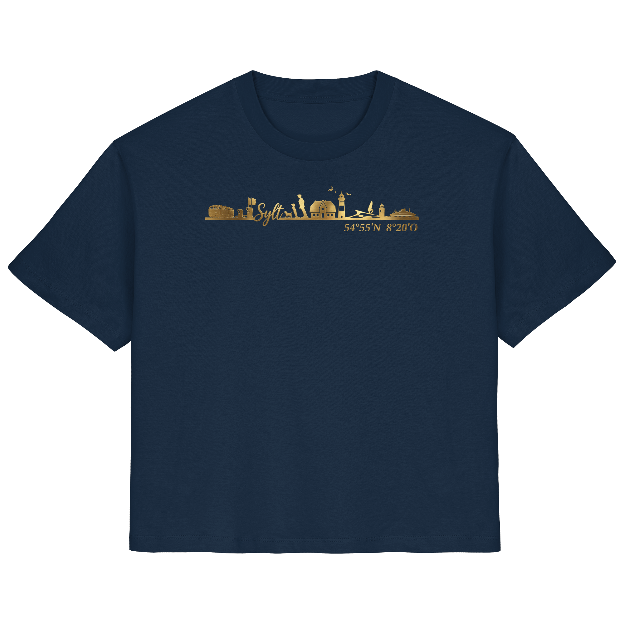 Skyline III - Frauen Premium T-Shirt GoldArt