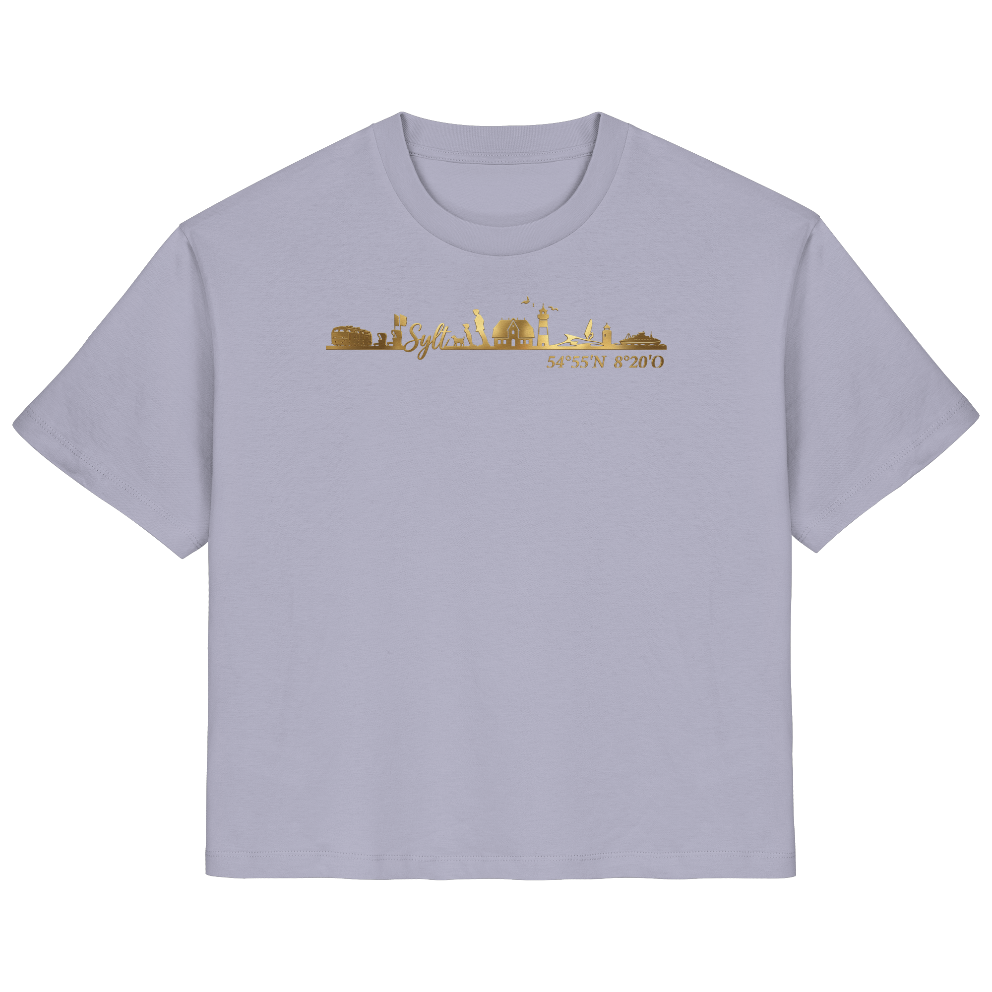 Skyline III - Frauen Premium T-Shirt GoldArt