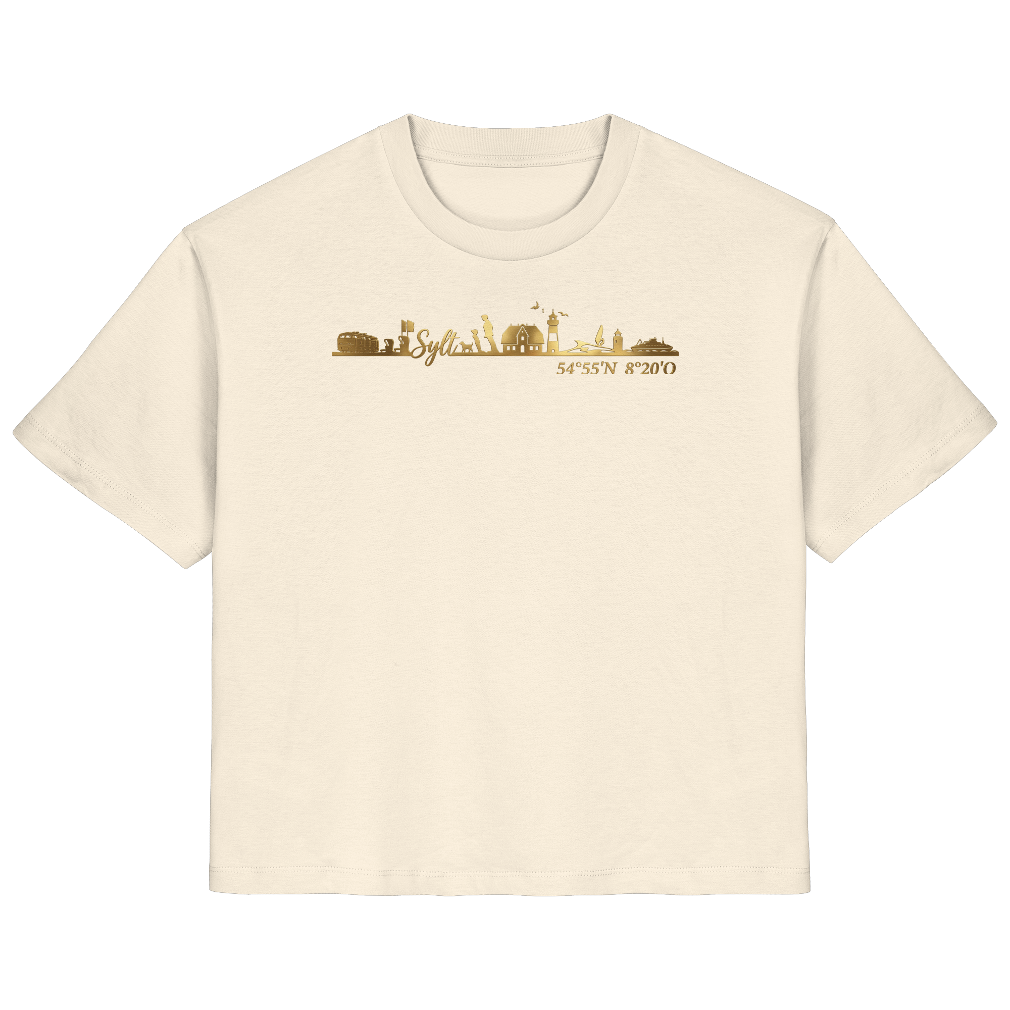 Skyline III - Frauen Premium T-Shirt GoldArt