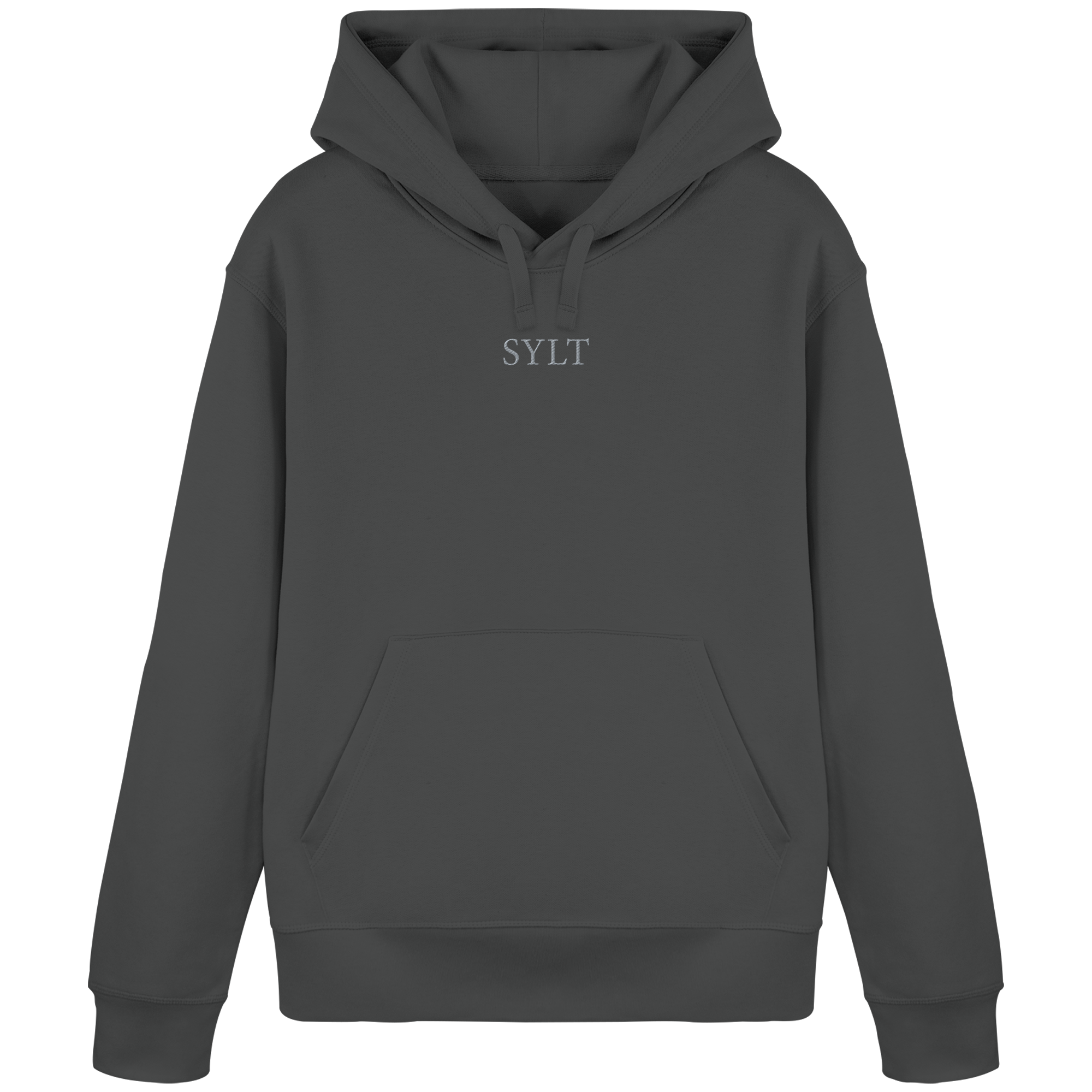 exklusives Sylt Design im Silberstick - Basic Hoodie