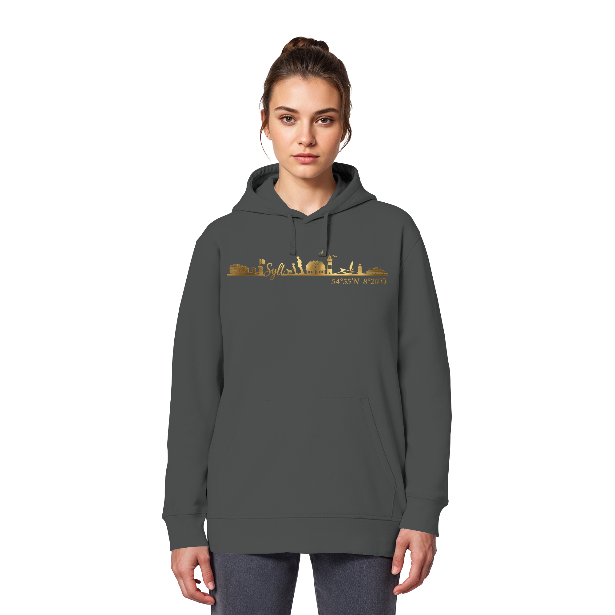 Skyline III - Premium Hoodie GoldArt