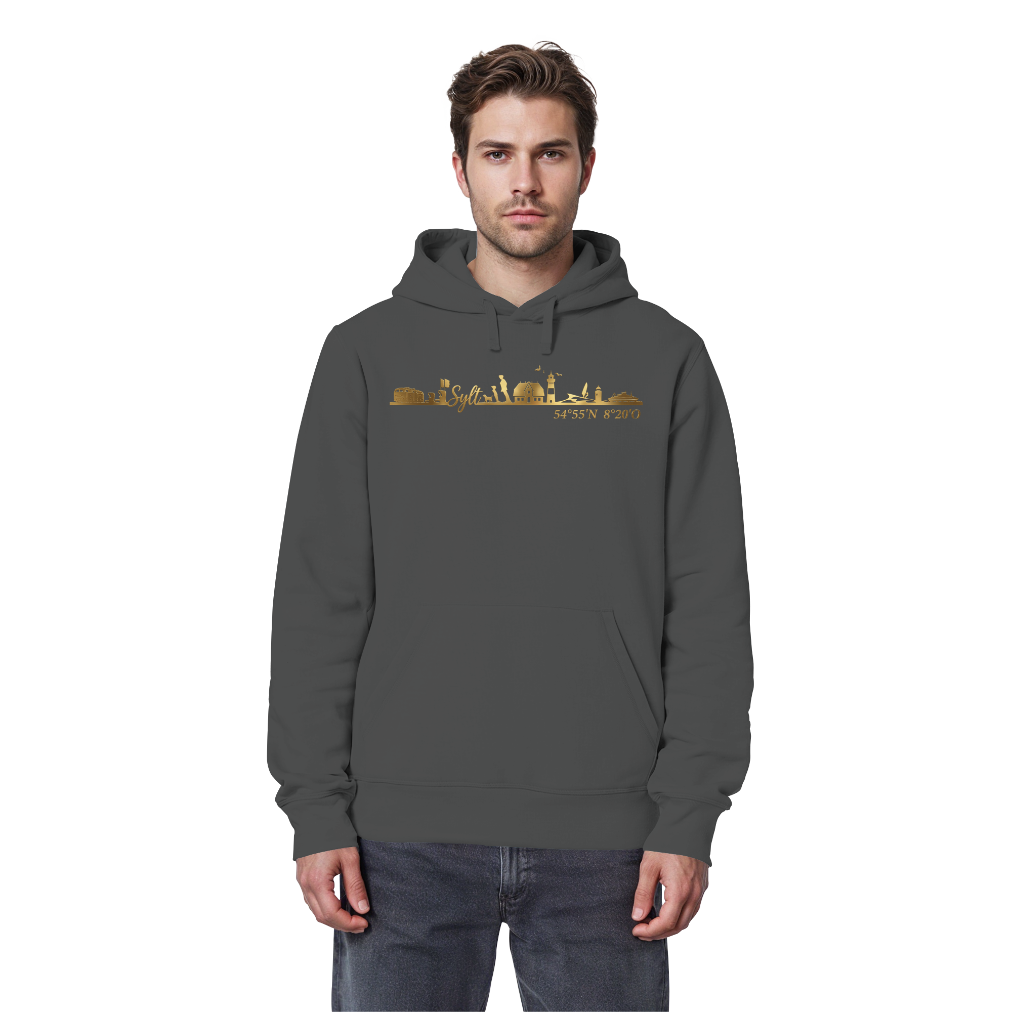 Skyline III - Premium Hoodie GoldArt