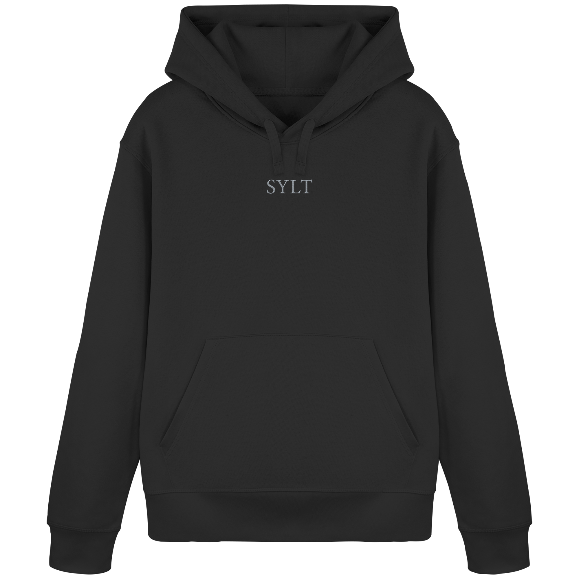 exklusives Sylt Design im Silberstick - Basic Hoodie