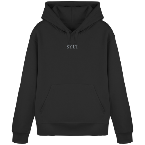 exklusives Sylt Design im Silberstick - Basic Hoodie