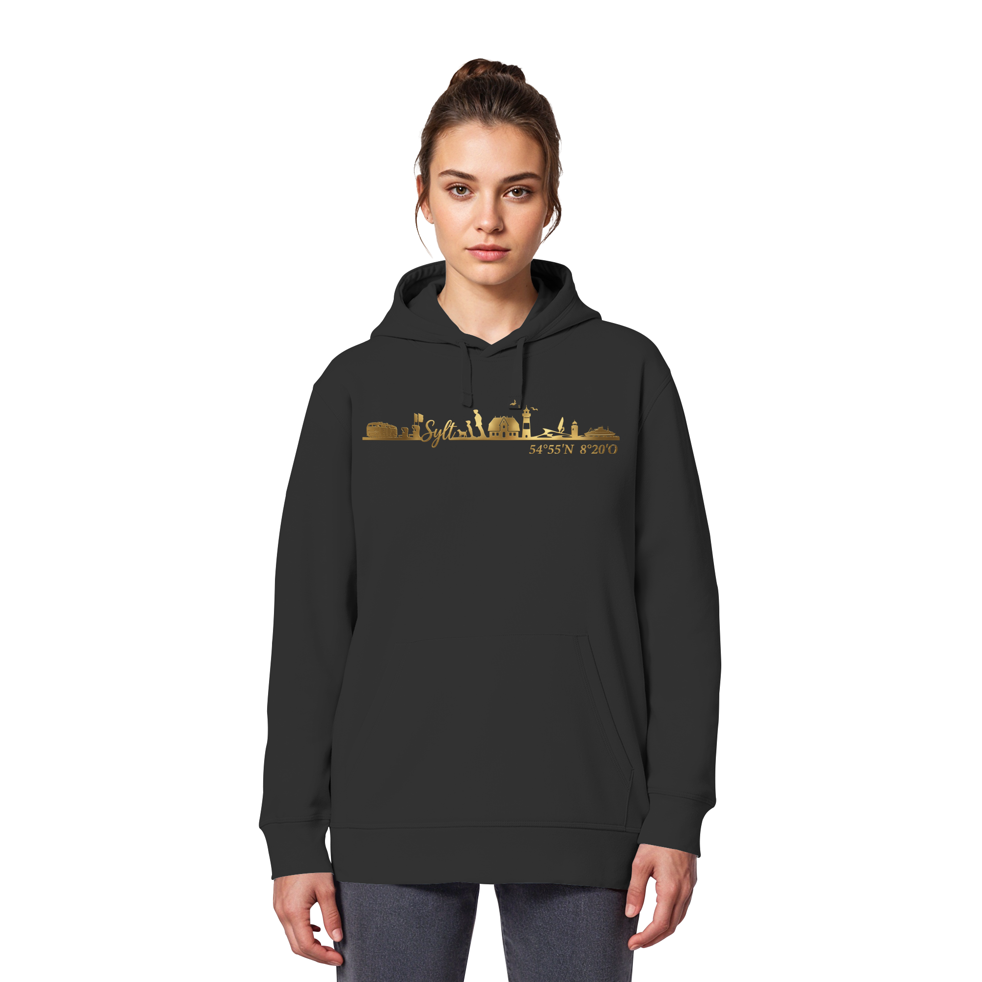Skyline III - Premium Hoodie GoldArt