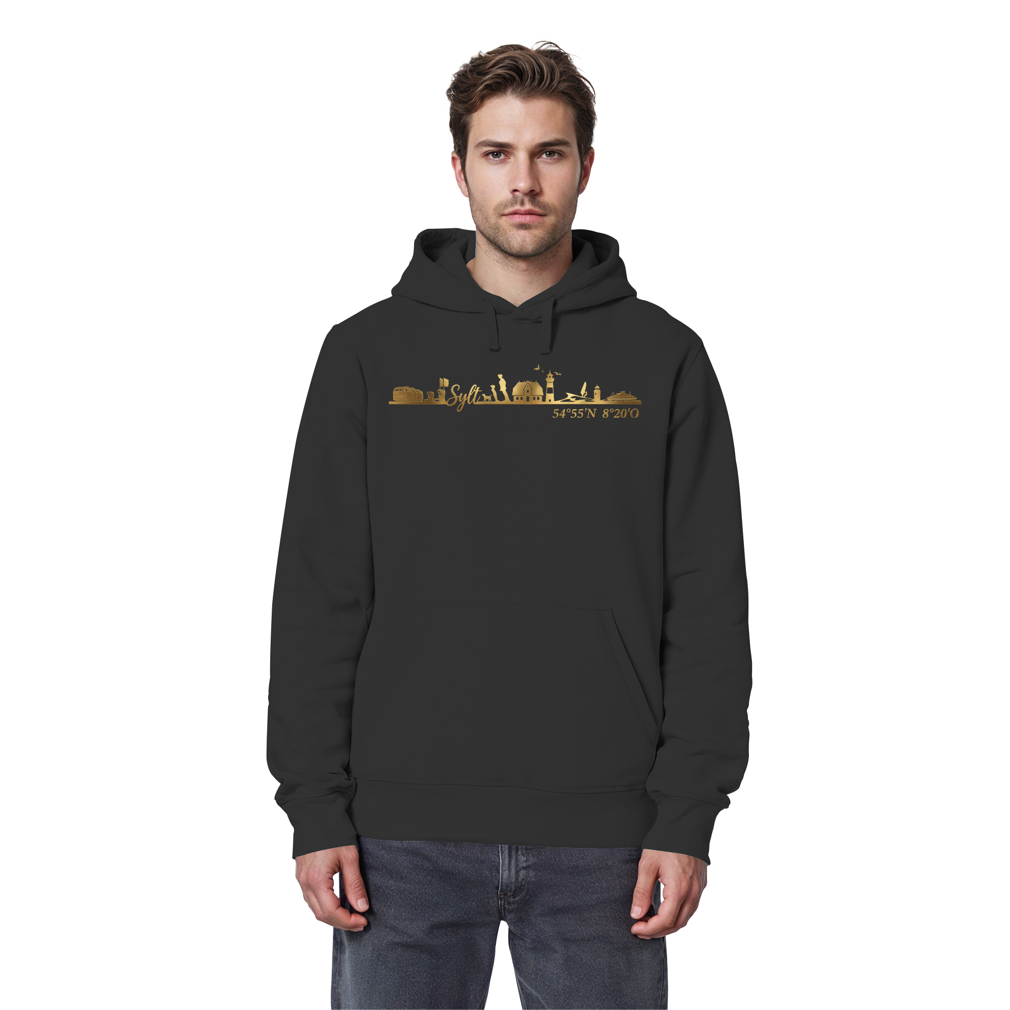 Skyline III - Premium Hoodie GoldArt