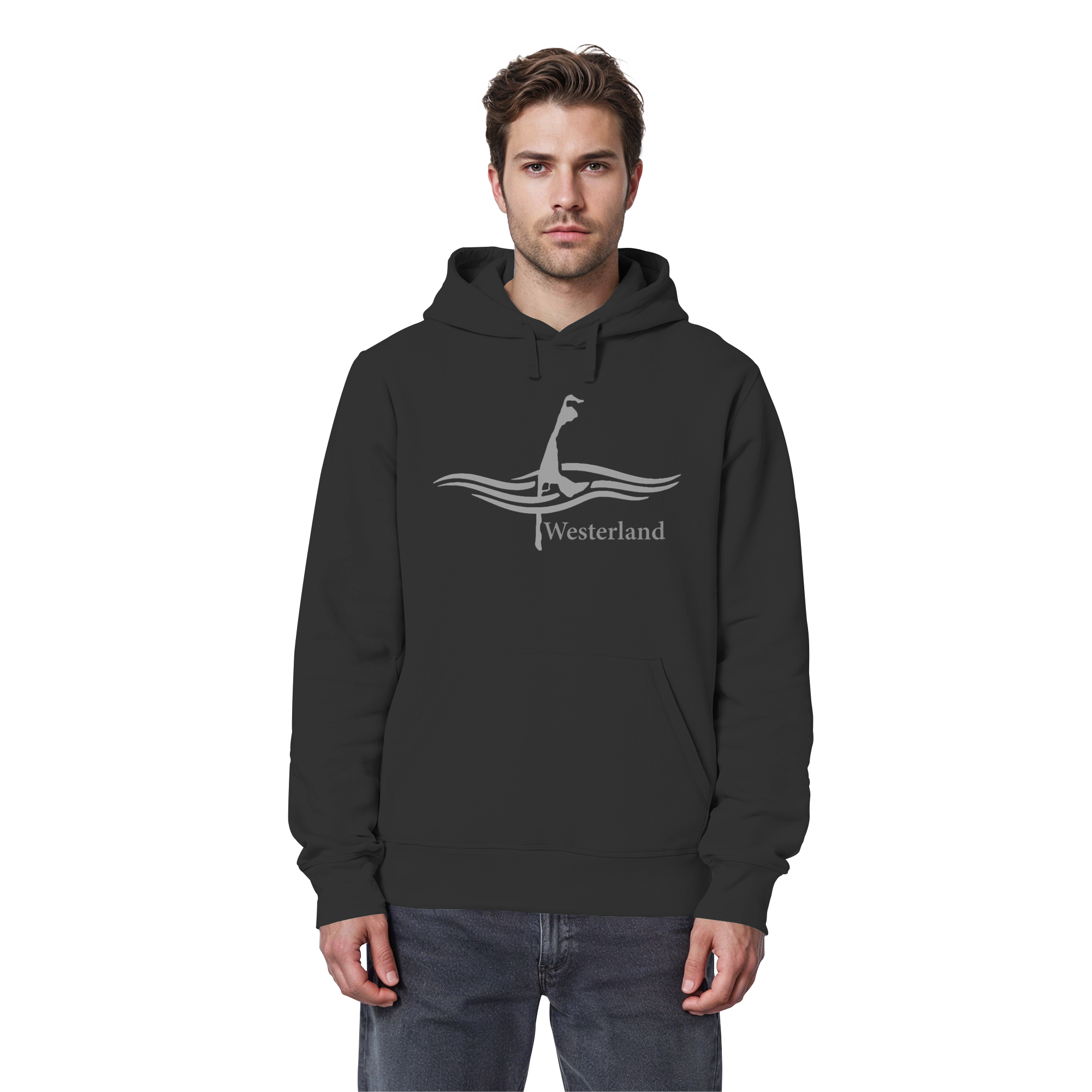 maritimes Sylt vom Meer umschlungen - Edition Westerland (Vorne) - Basic Hoodie