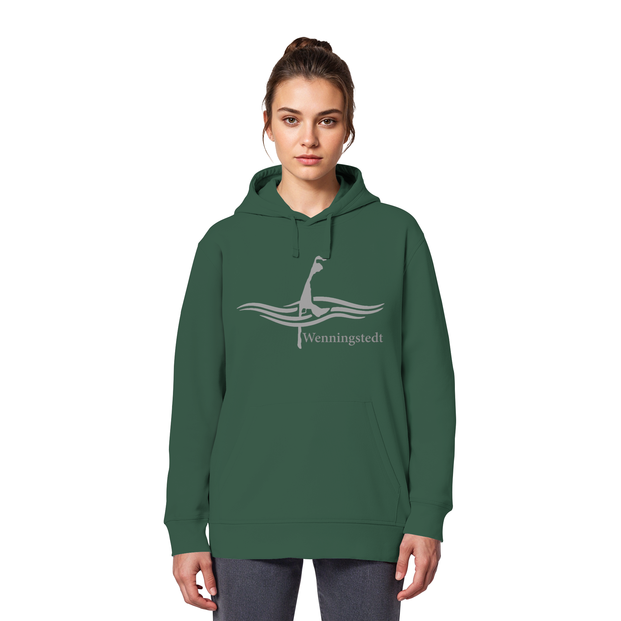 maritimes Sylt vom Meer umschlungen - Edition Wenningstedt (Vorne) Basic Hoodie