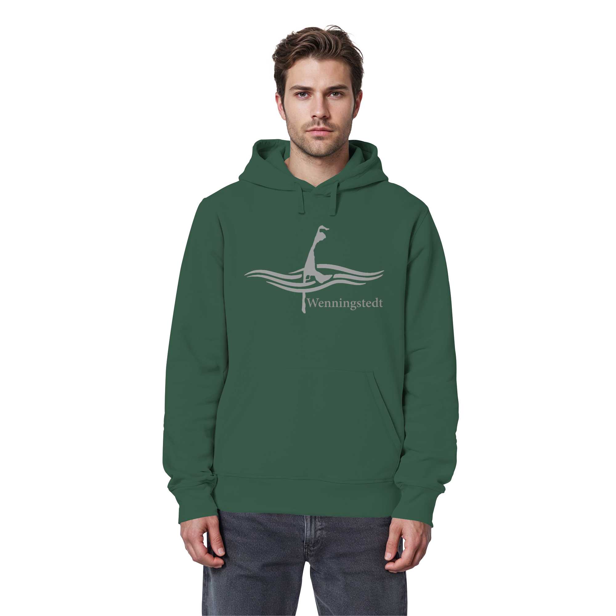 maritimes Sylt vom Meer umschlungen - Edition Wenningstedt (Vorne) Basic Hoodie