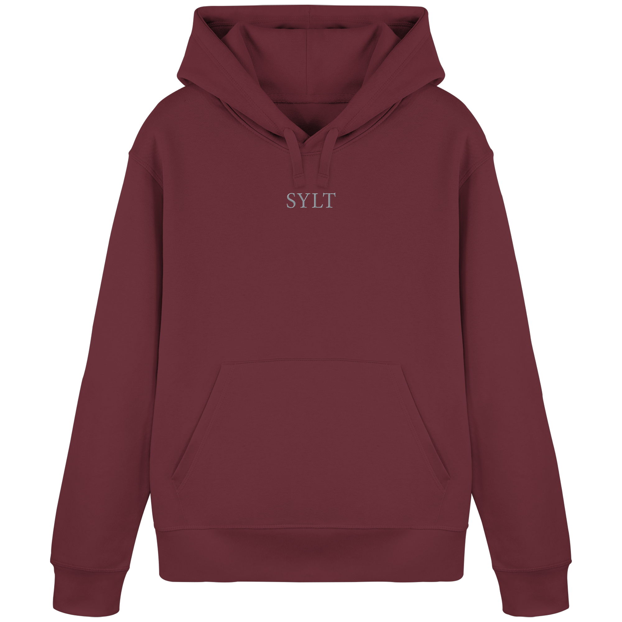 exklusives Sylt Design im Silberstick - Basic Hoodie
