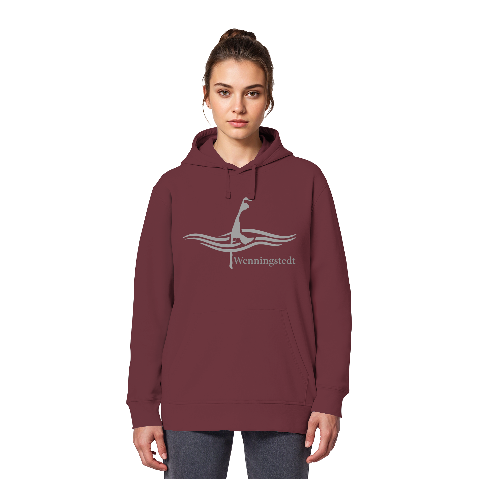 maritimes Sylt vom Meer umschlungen - Edition Wenningstedt (Vorne) Basic Hoodie