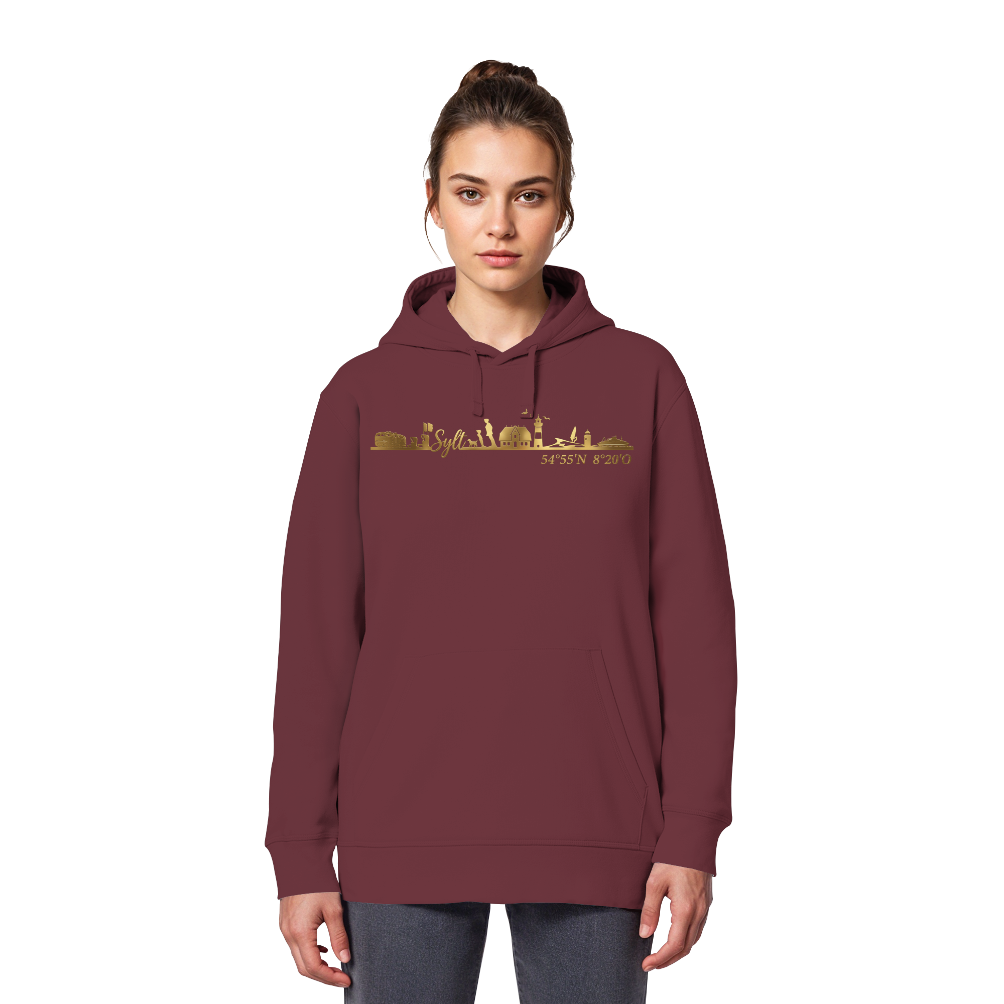 Skyline III - Premium Hoodie GoldArt