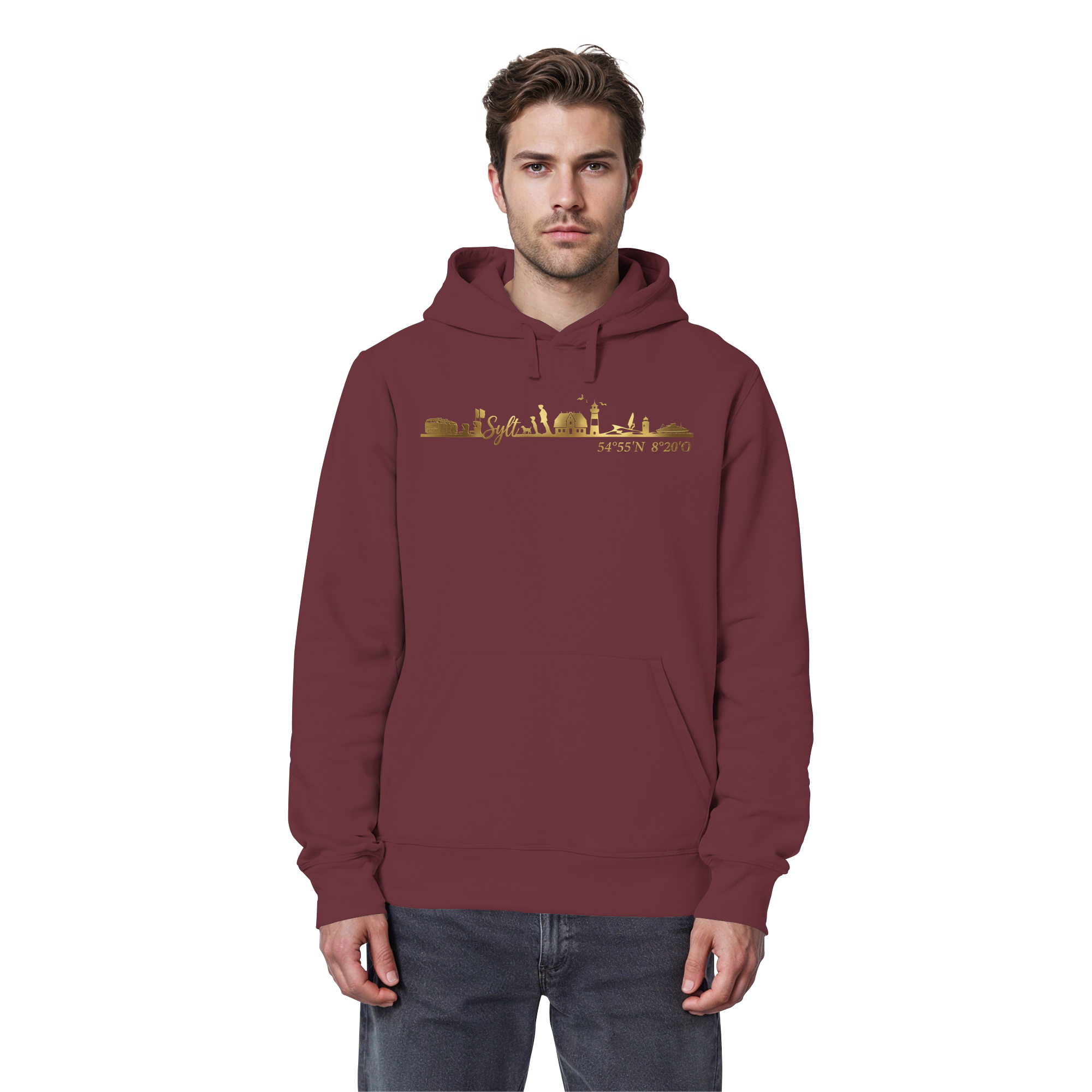 Skyline III - Premium Hoodie GoldArt