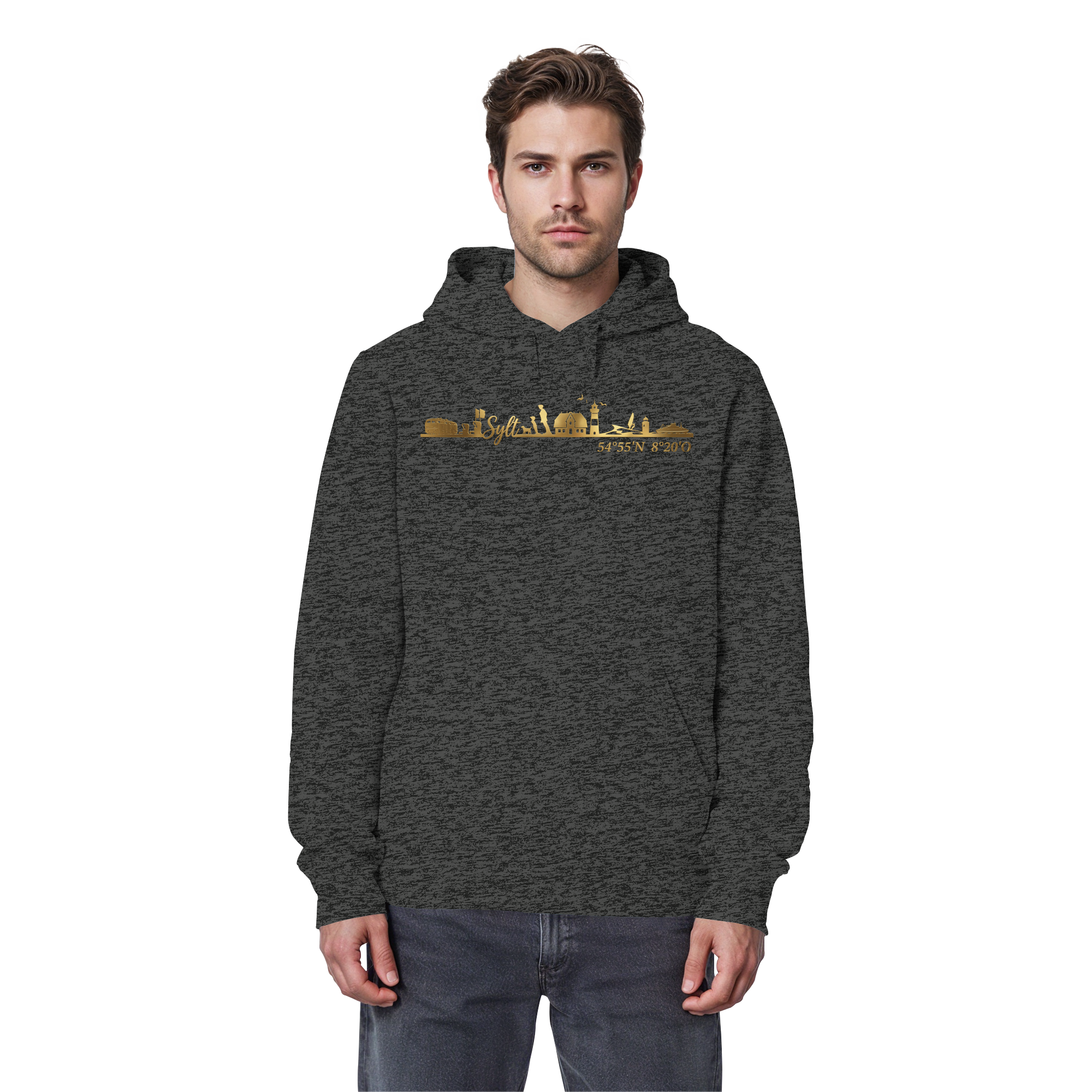 Skyline III - Premium Hoodie GoldArt
