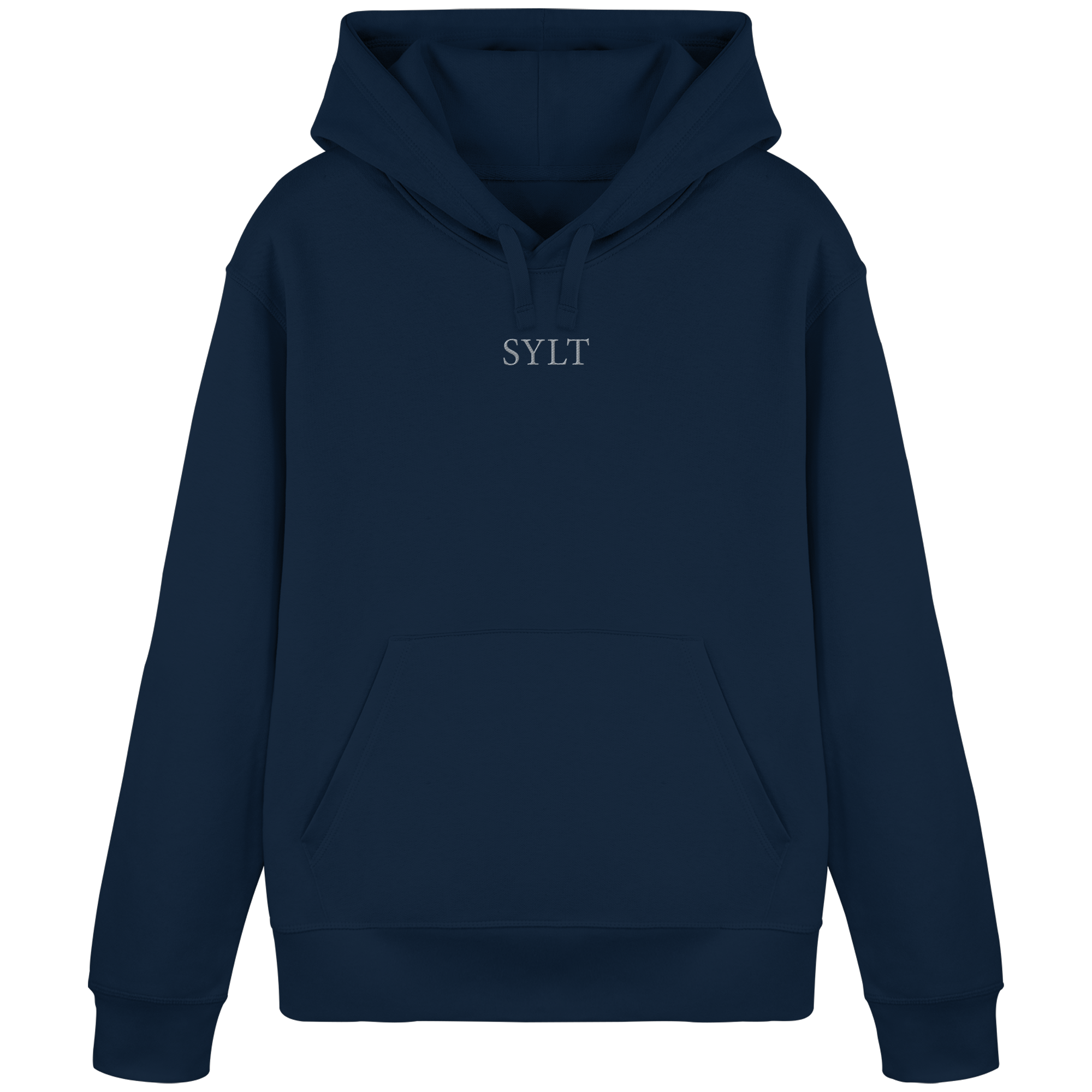 exklusives Sylt Design im Silberstick - Basic Hoodie