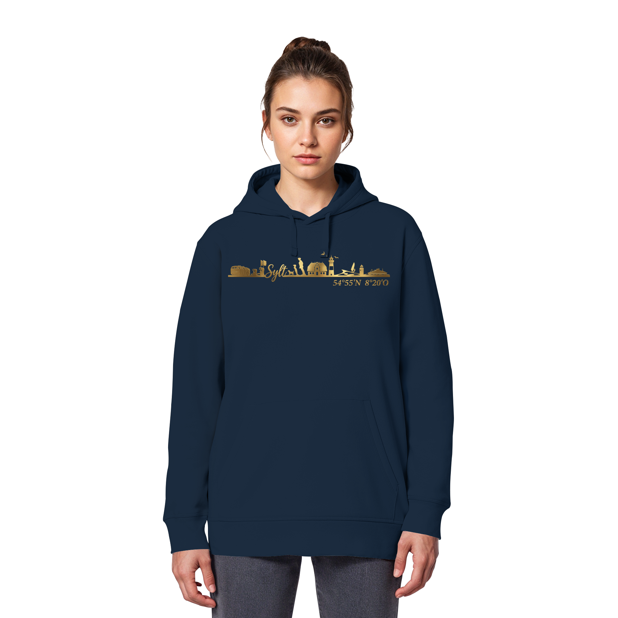 Skyline III - Premium Hoodie GoldArt