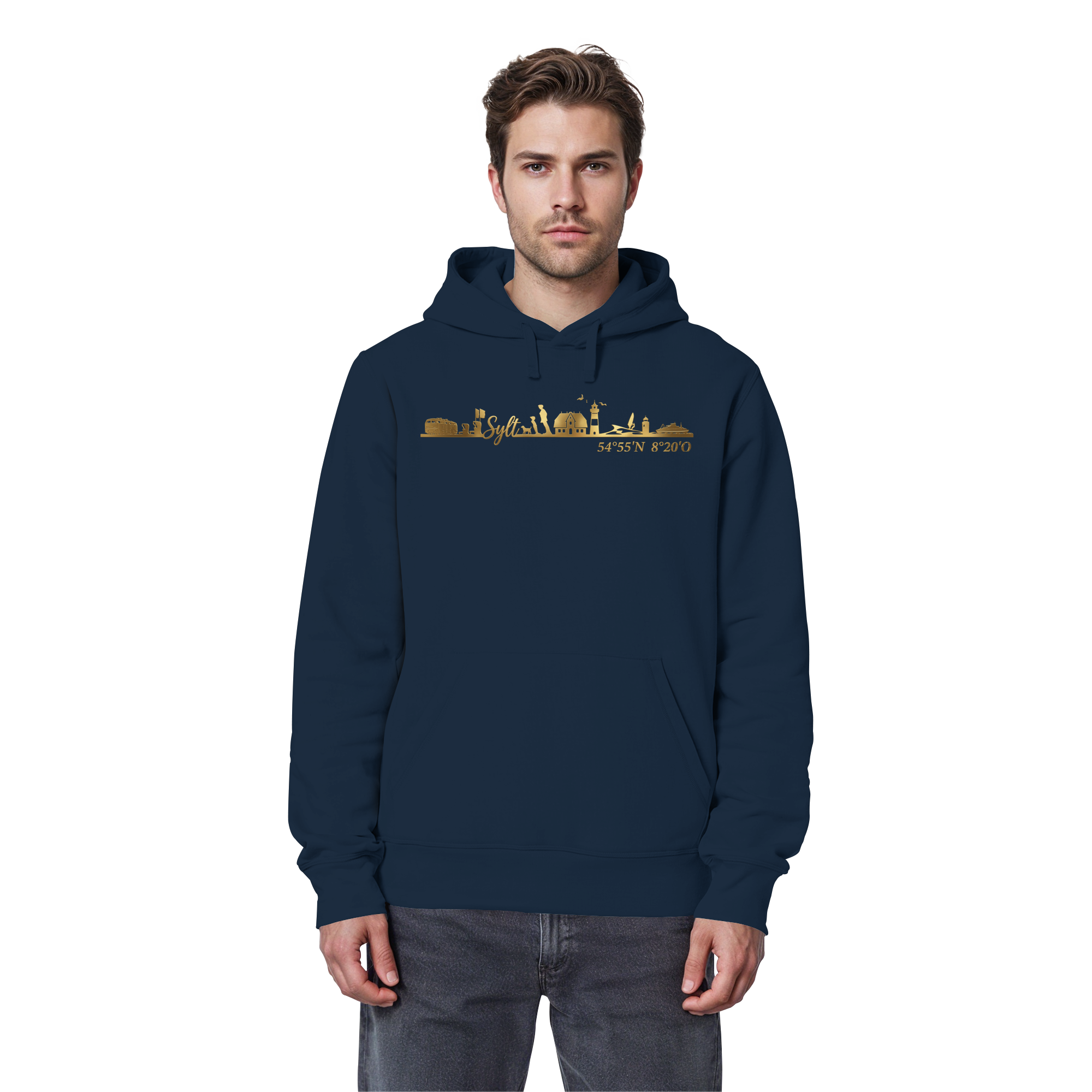Skyline III - Premium Hoodie GoldArt
