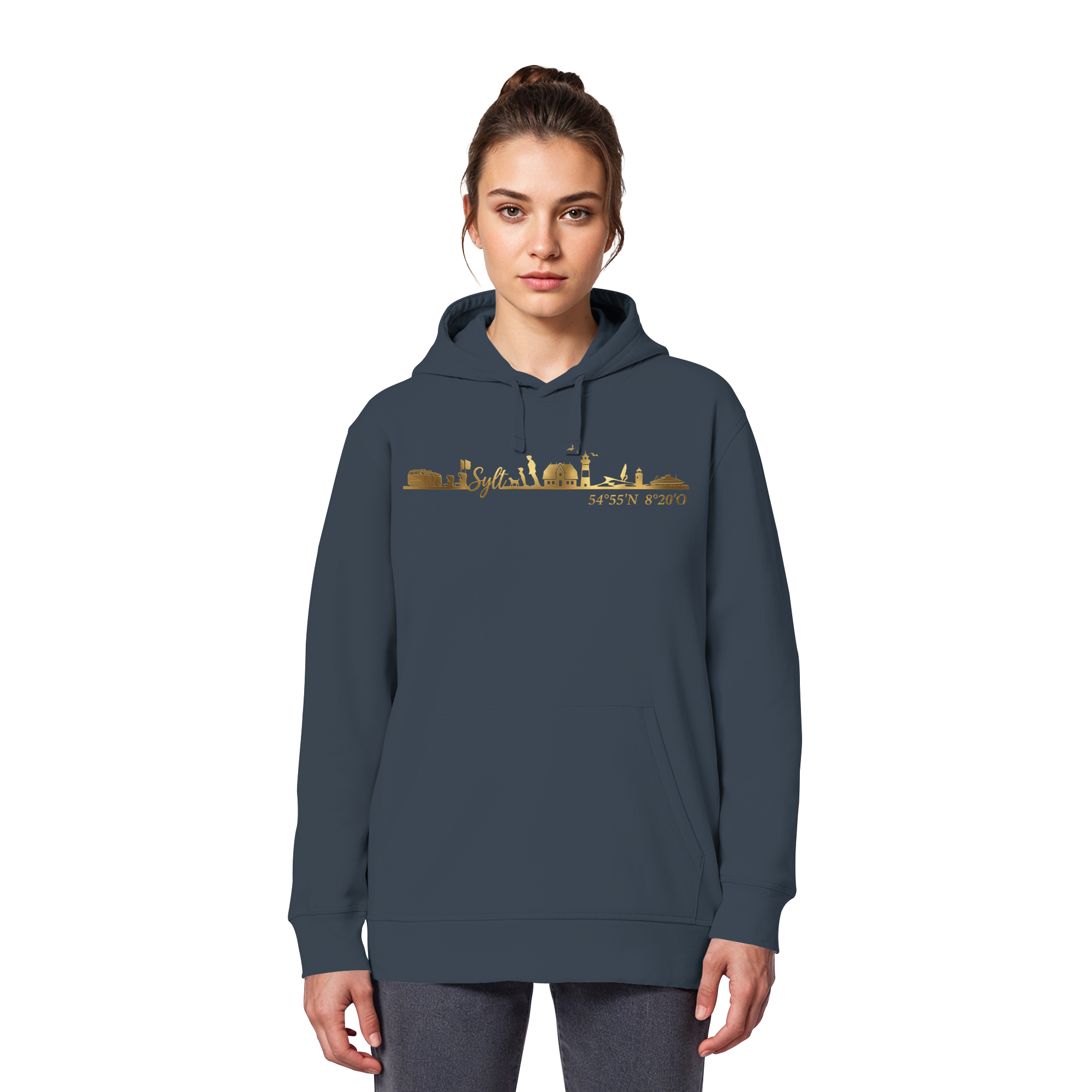 Skyline III - Premium Hoodie GoldArt