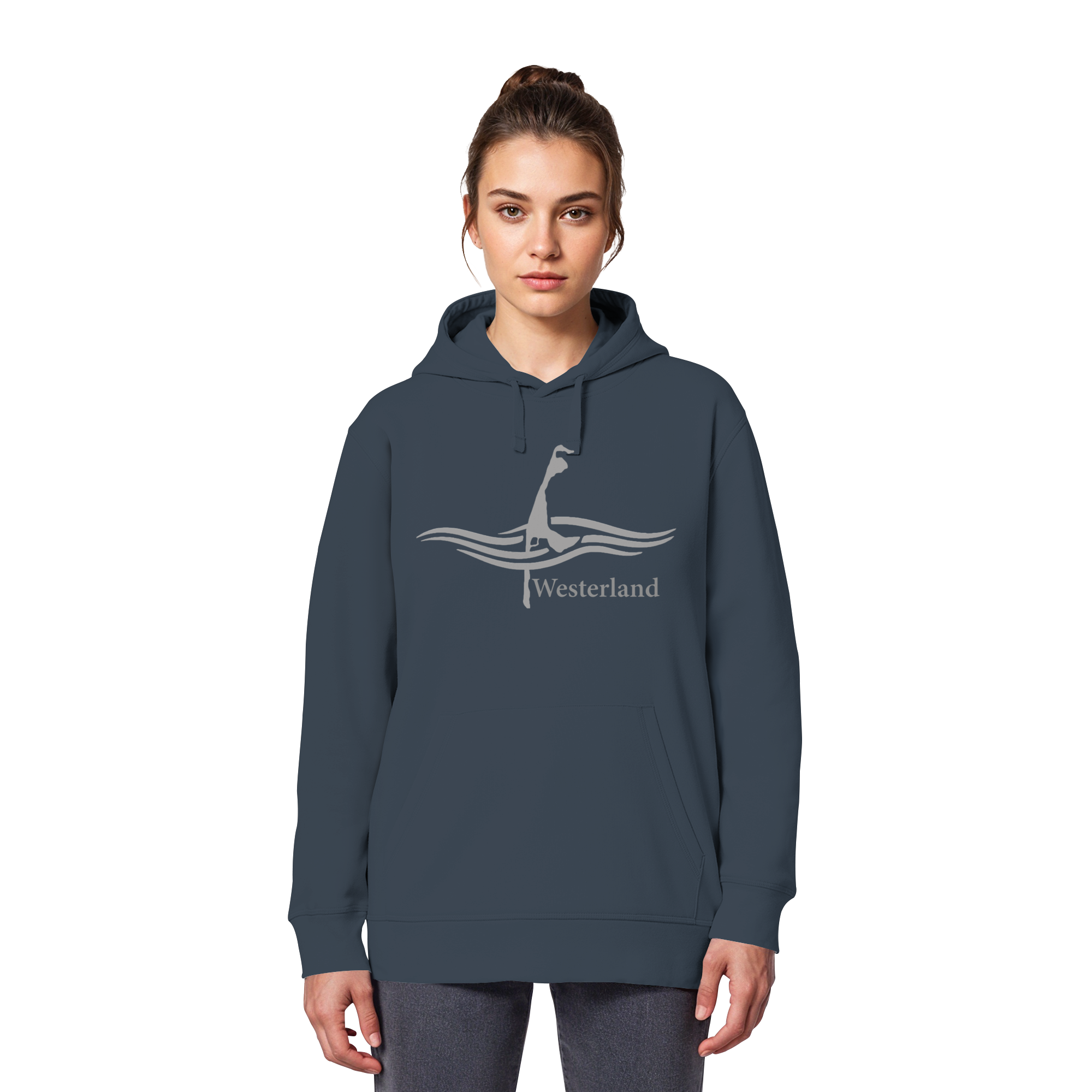 maritimes Sylt vom Meer umschlungen - Edition Westerland (Vorne) - Basic Hoodie