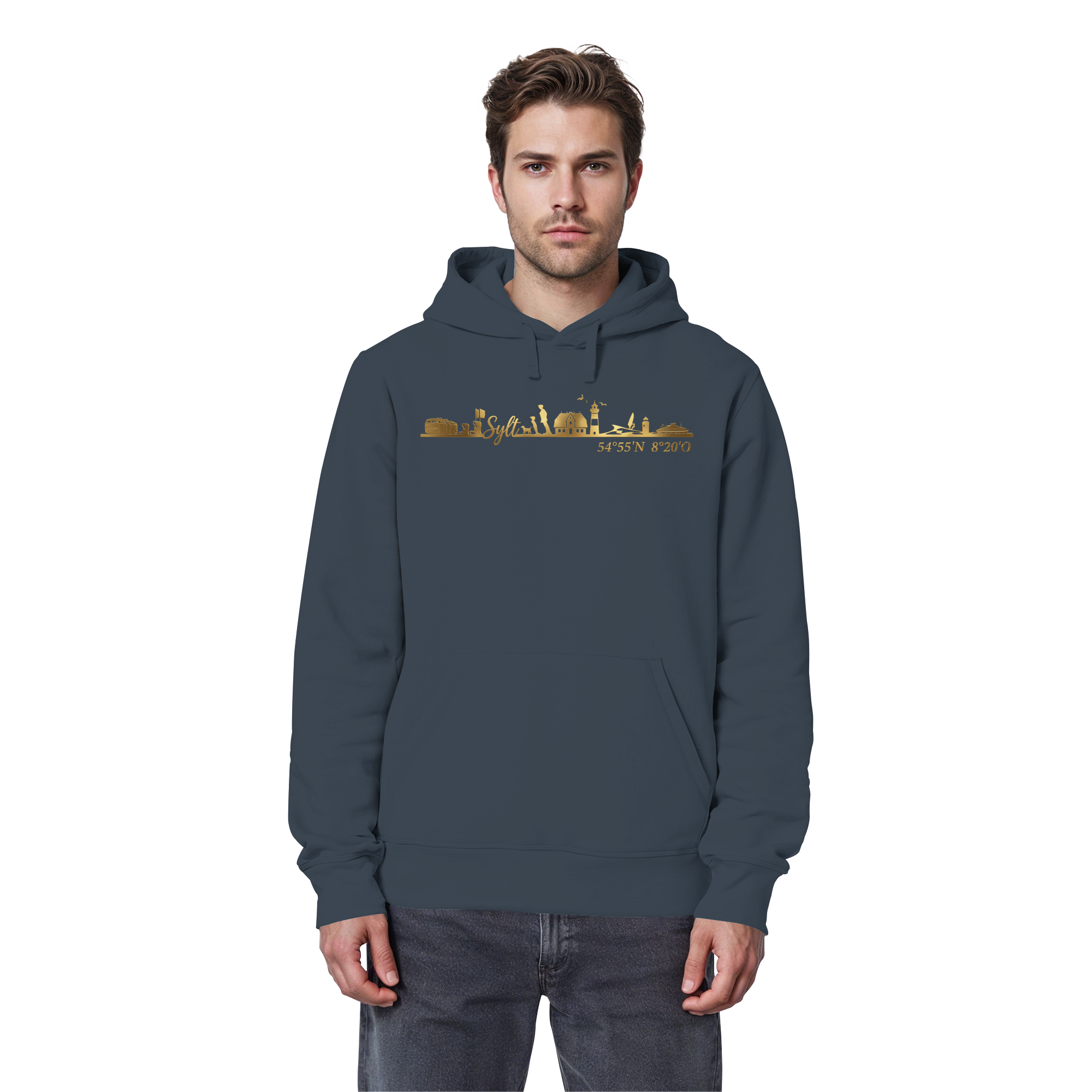 Skyline III - Premium Hoodie GoldArt