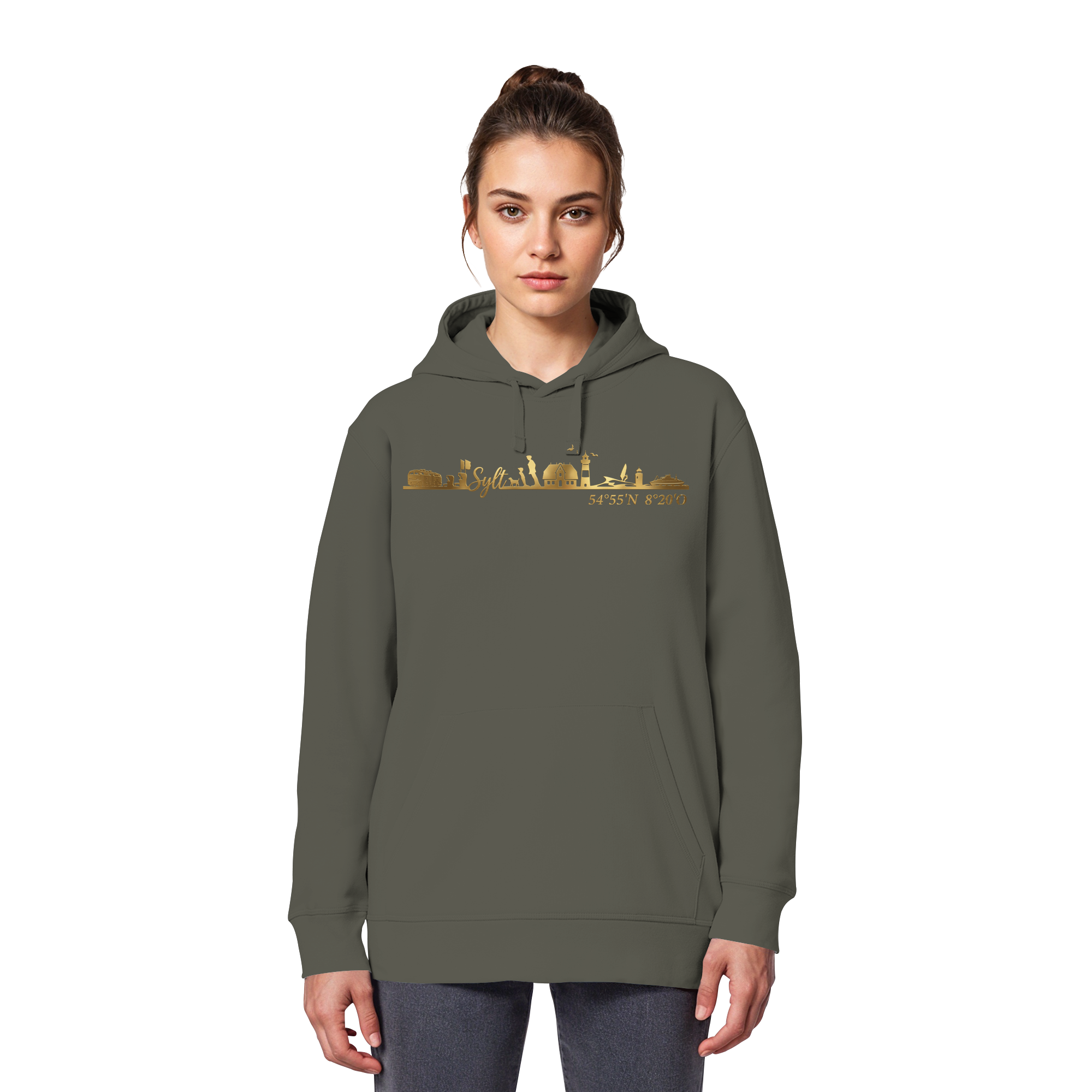 Skyline III - Premium Hoodie GoldArt