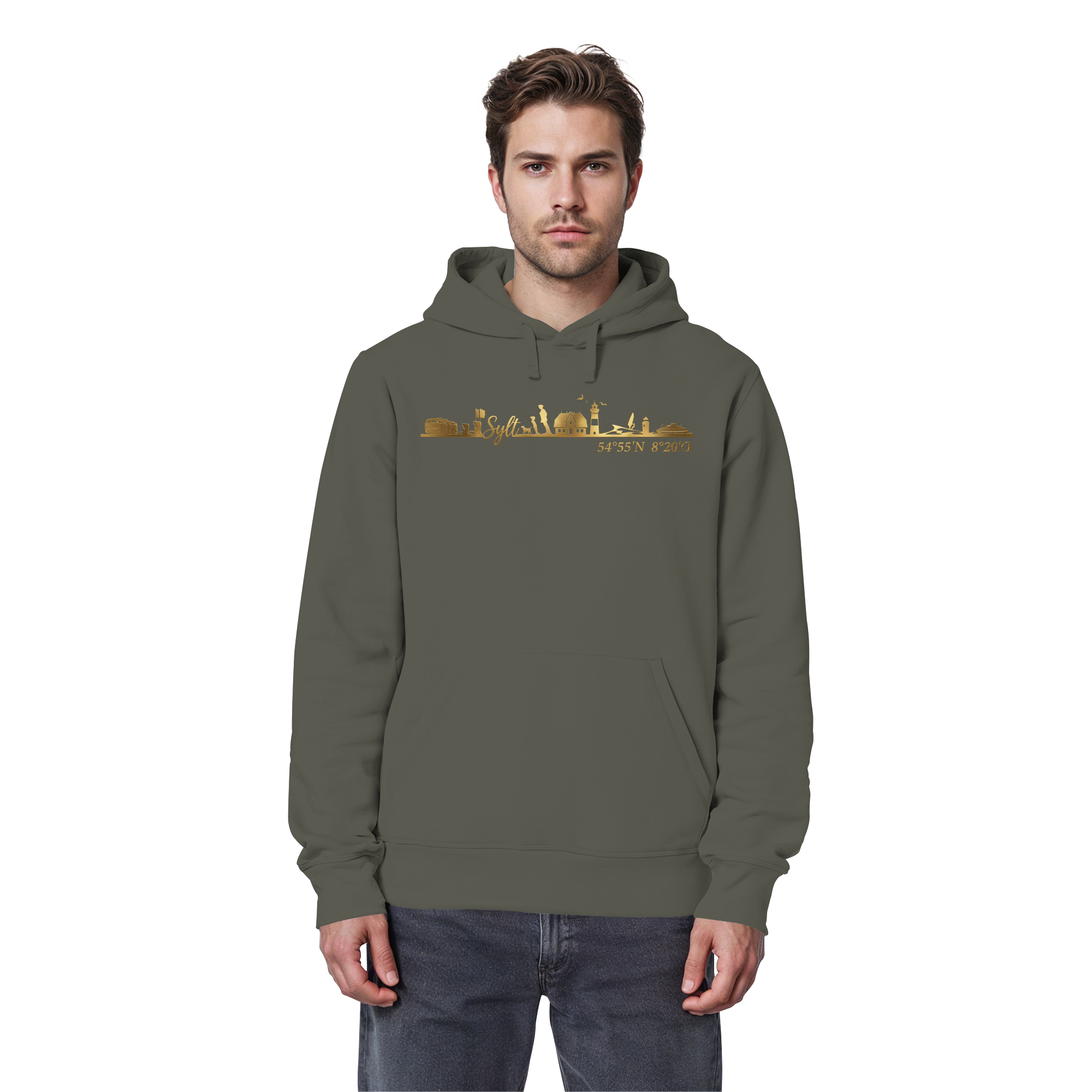 Skyline III - Premium Hoodie GoldArt